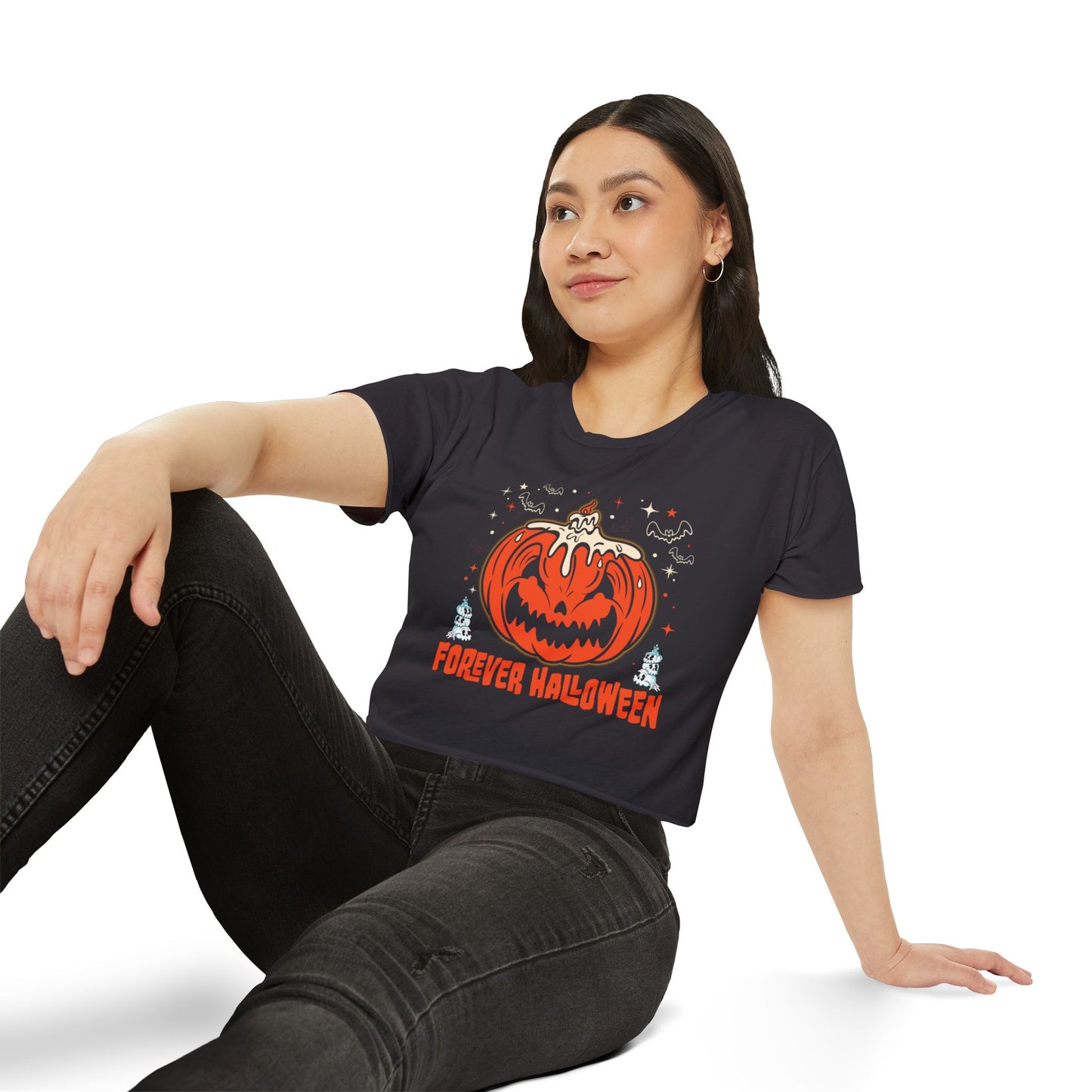 Forever Halloween Crop Top - Womens