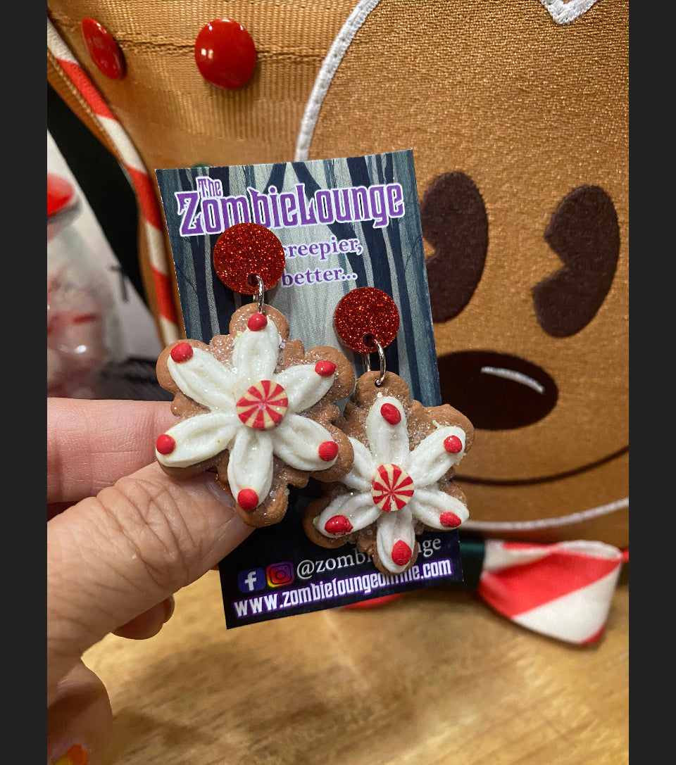 Christmas Frosted Cookie Earrings