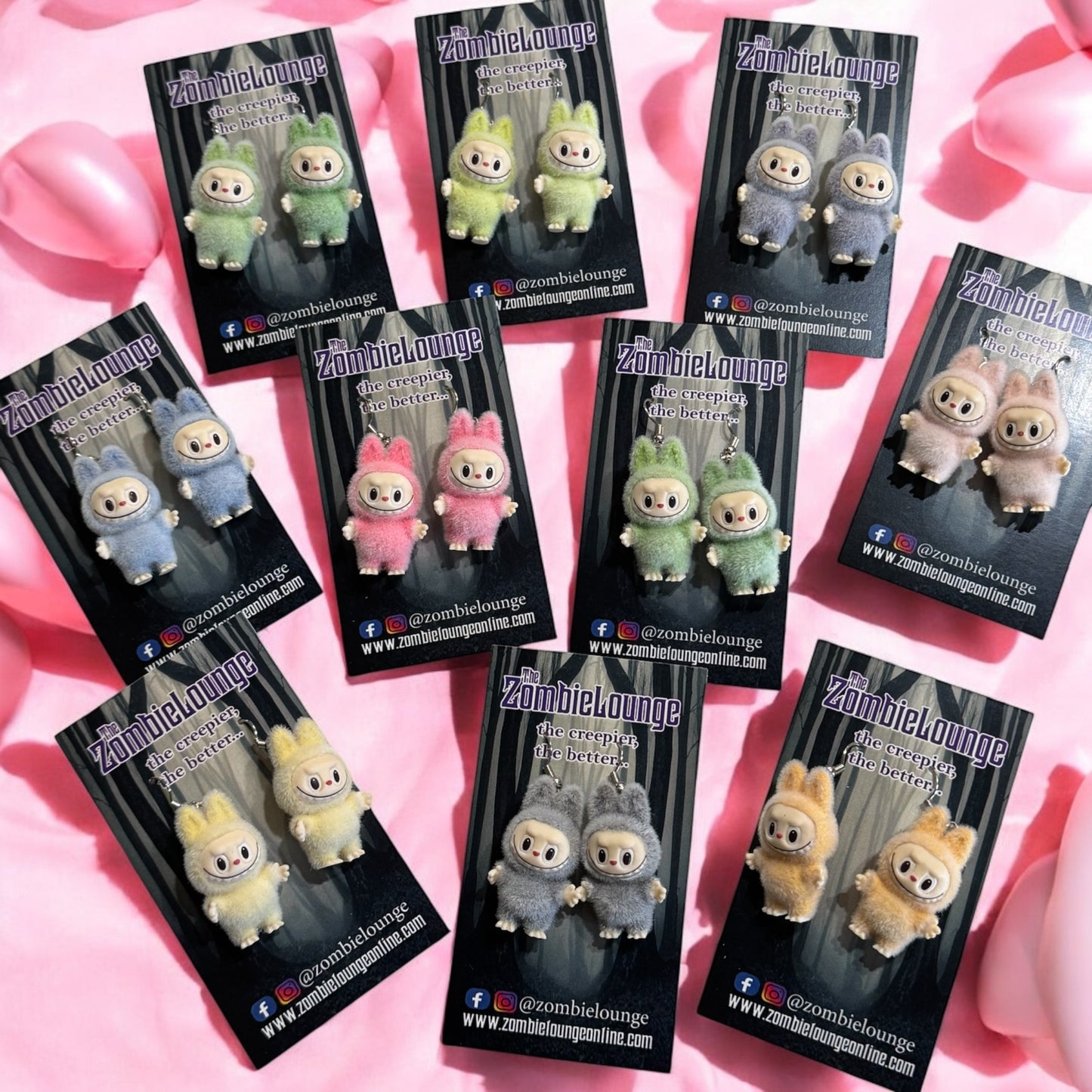 Fuzzy Monster Earrings