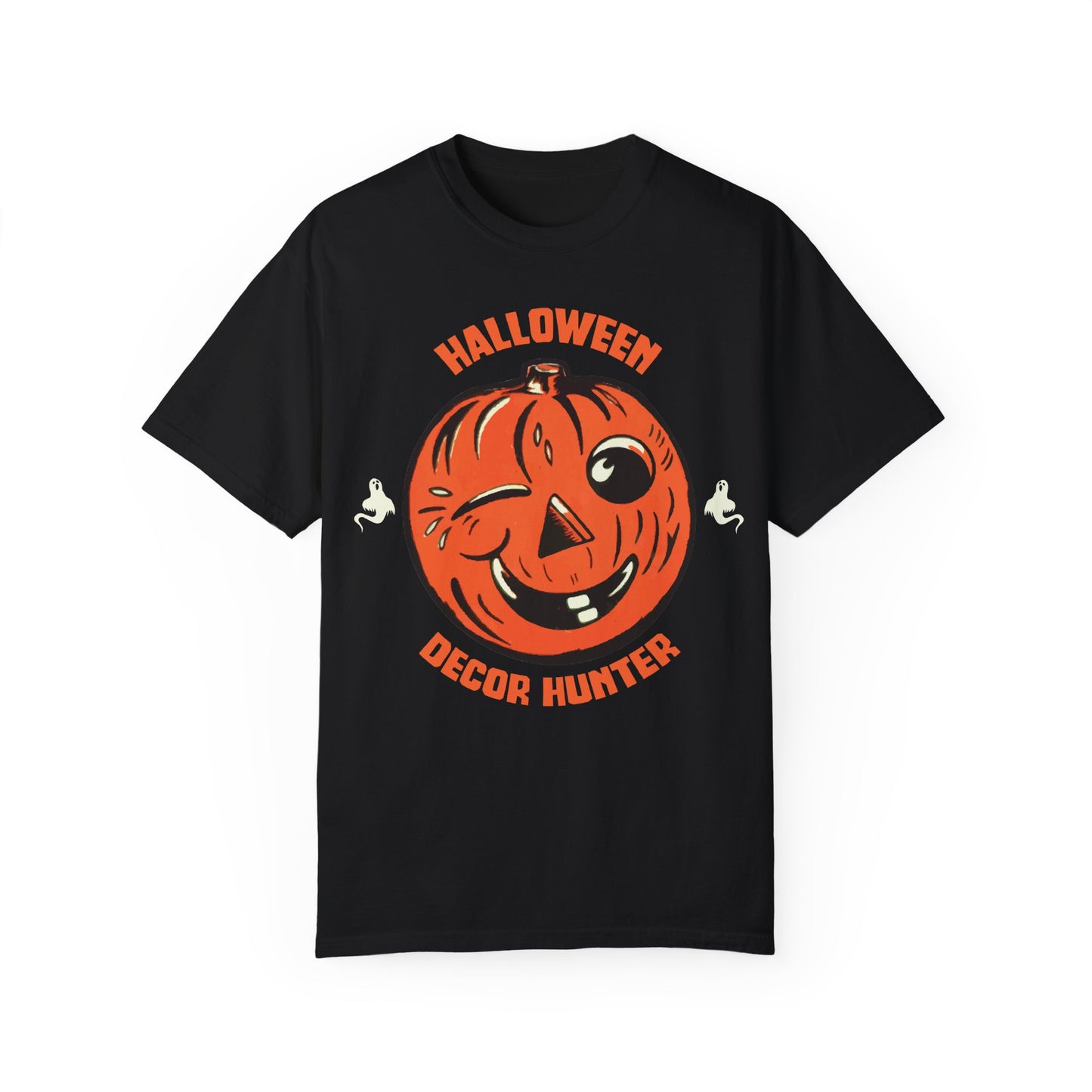 Halloween Decor Hunter T-Shirt | Unisex Garment-Dyed Tee for Festive Vibes