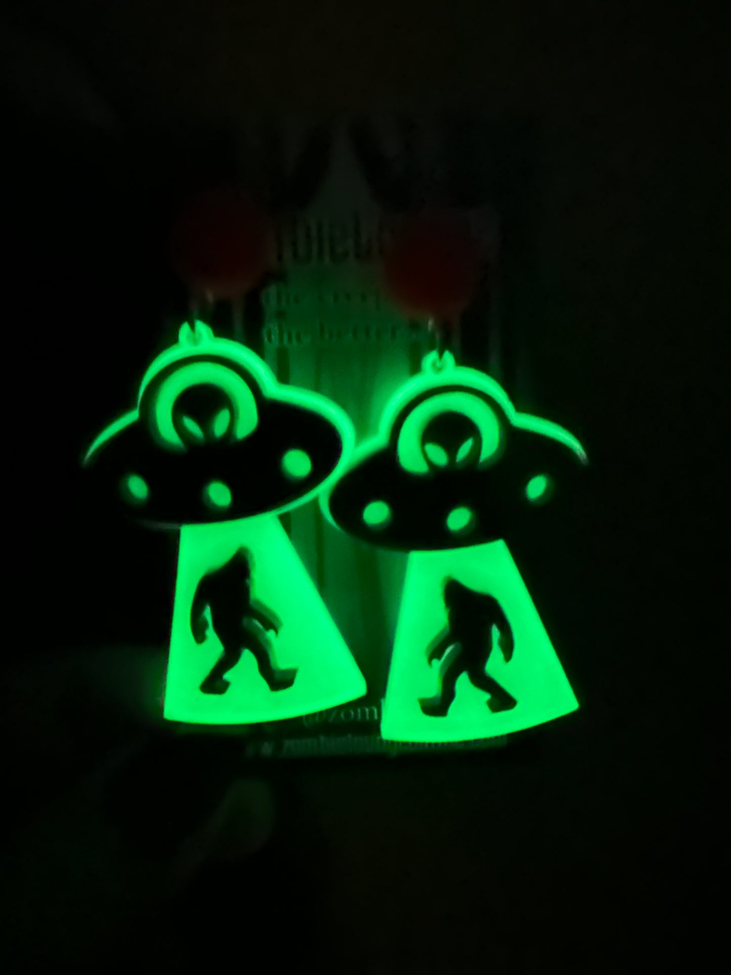 UFO Bigfoot Earrings