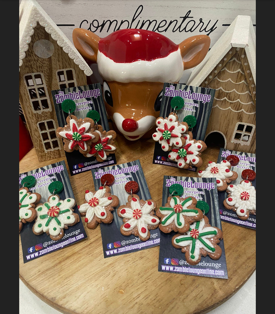 Christmas Frosted Cookie Earrings