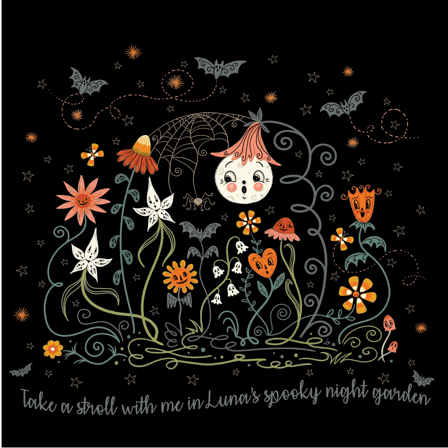 Spooky Luna Garden shirt