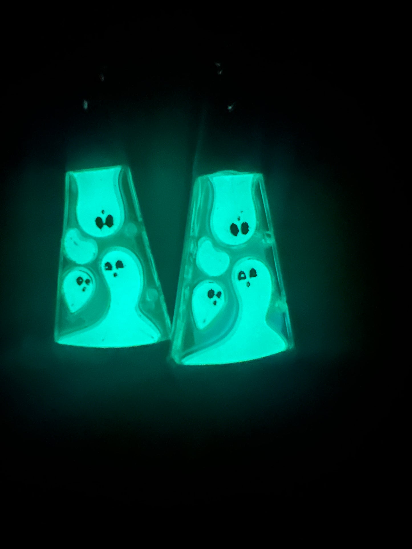 Ghost Lava Lamp Earrings