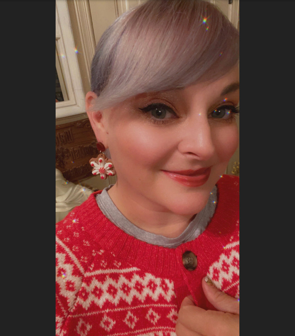 Christmas Frosted Cookie Earrings