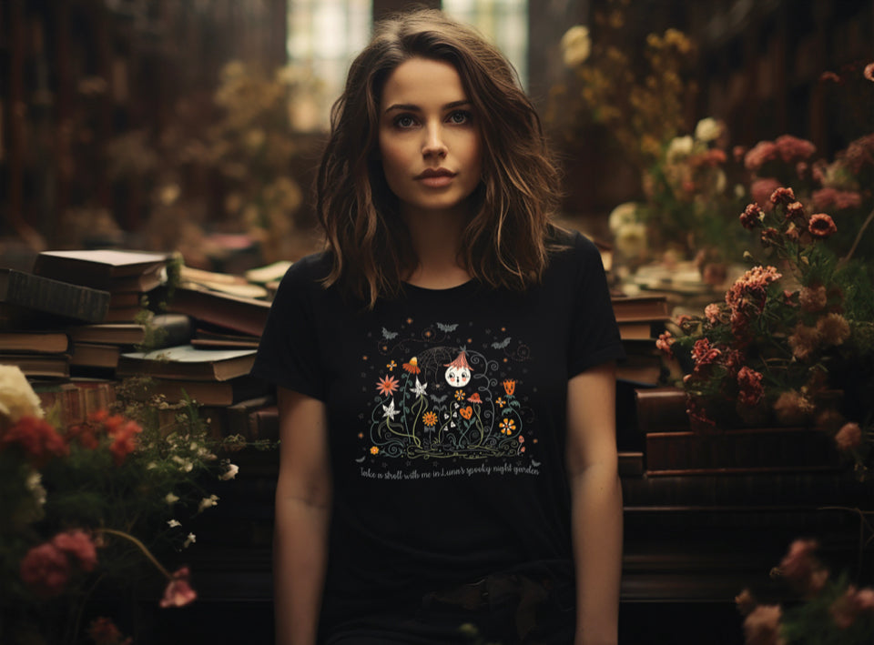 Spooky Luna Garden shirt