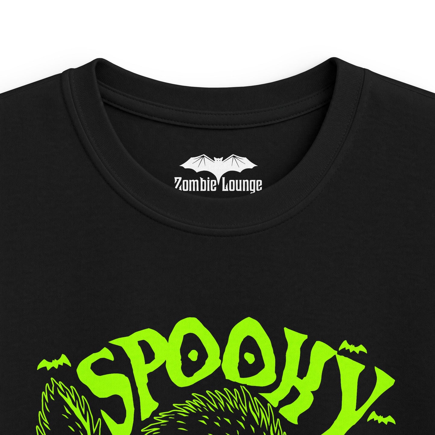 Kids Tee - 'Spooky' Green Scared Cat t shirt