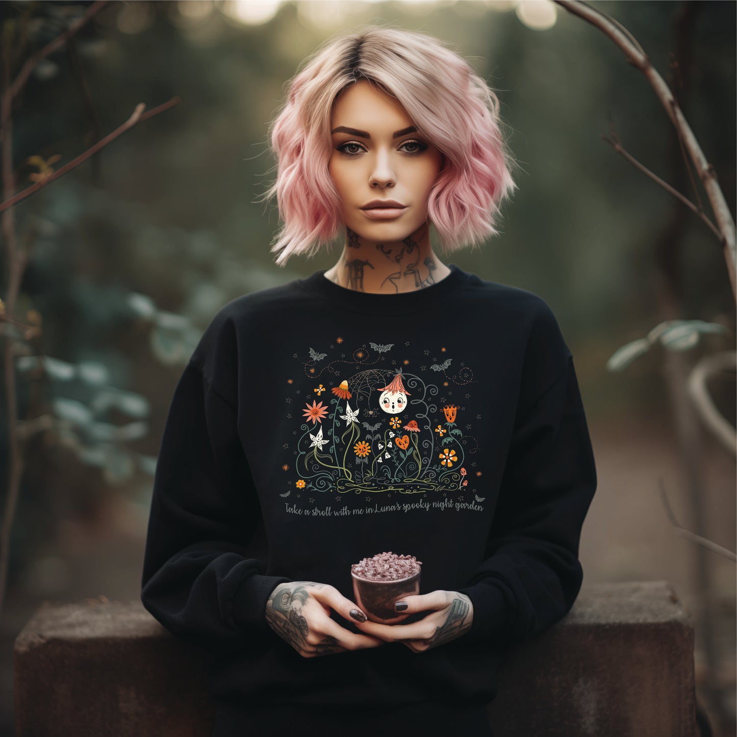 Spooky Luna Garden shirt