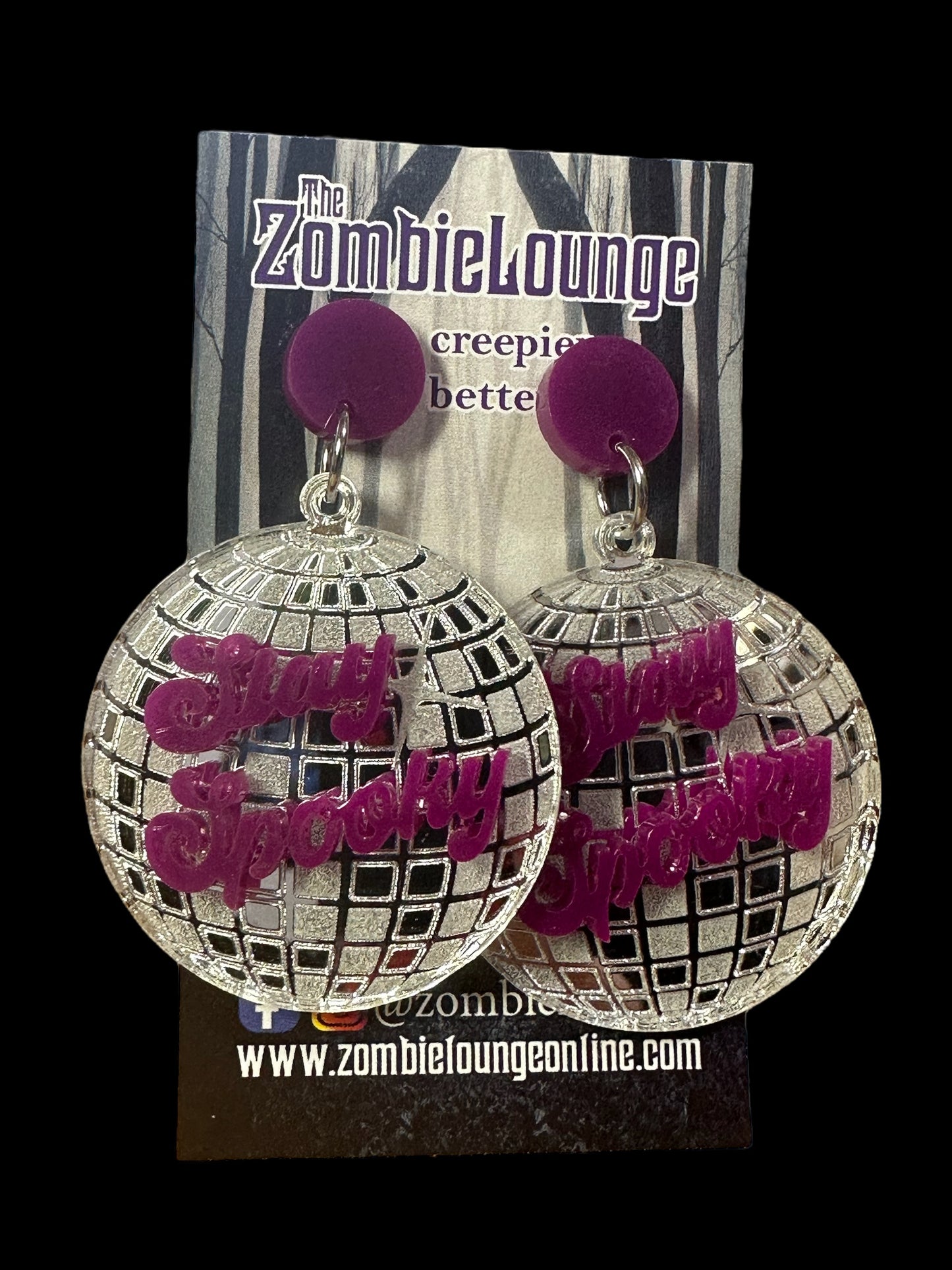 Spooky Disco Ball Earrings