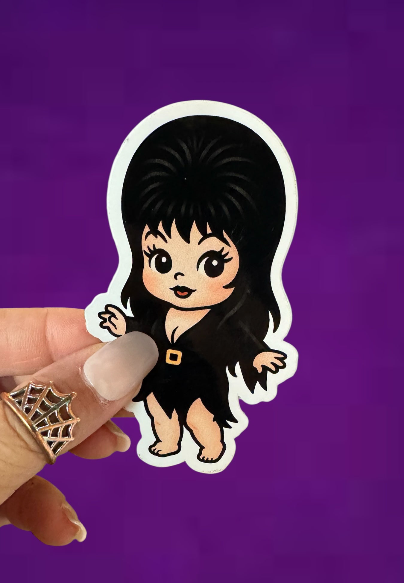 Dark Mistress Spooky Kid Sticker