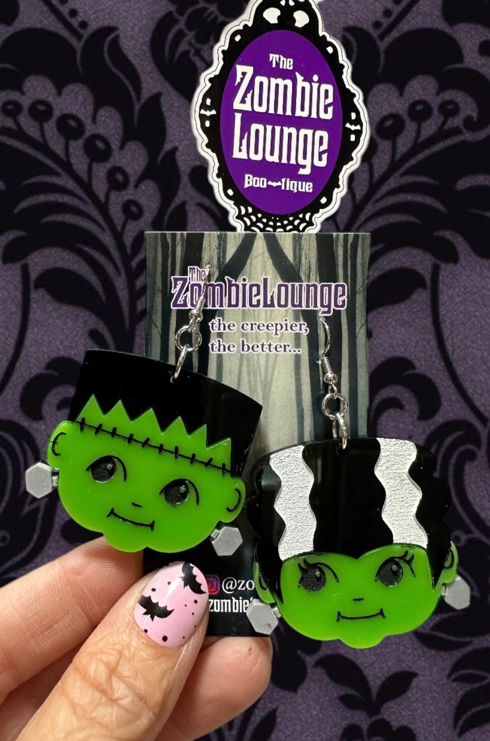 Kewpie Frankie and his Bride Earrings