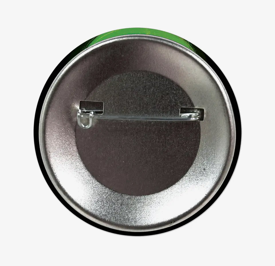 Vintage Green Skull Button