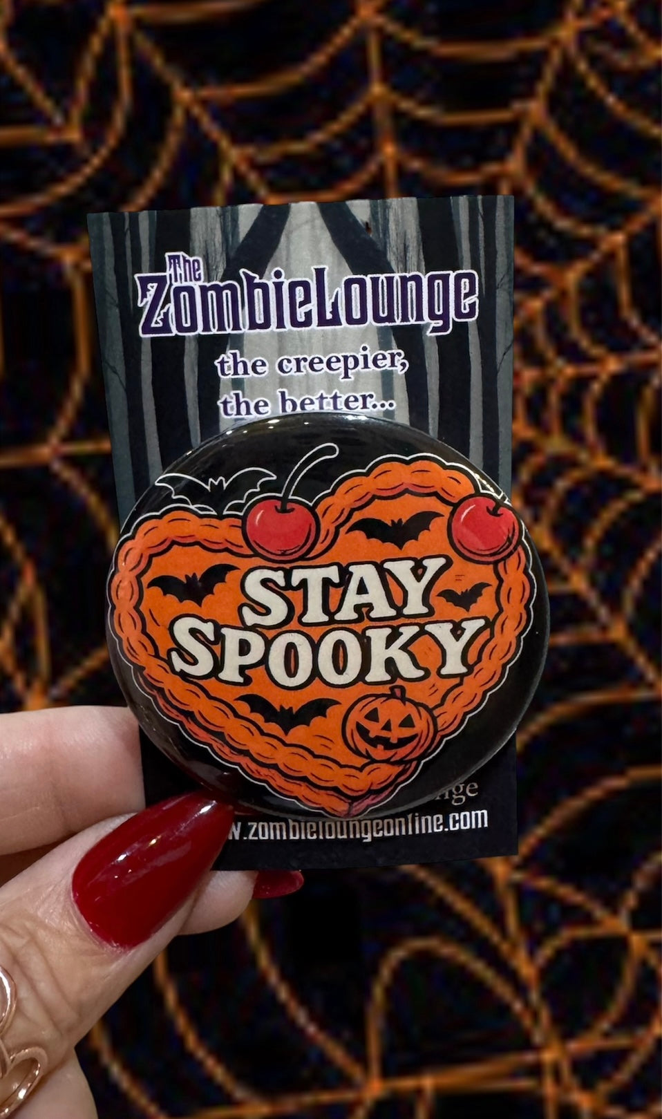 Stay Spooky Cake Button