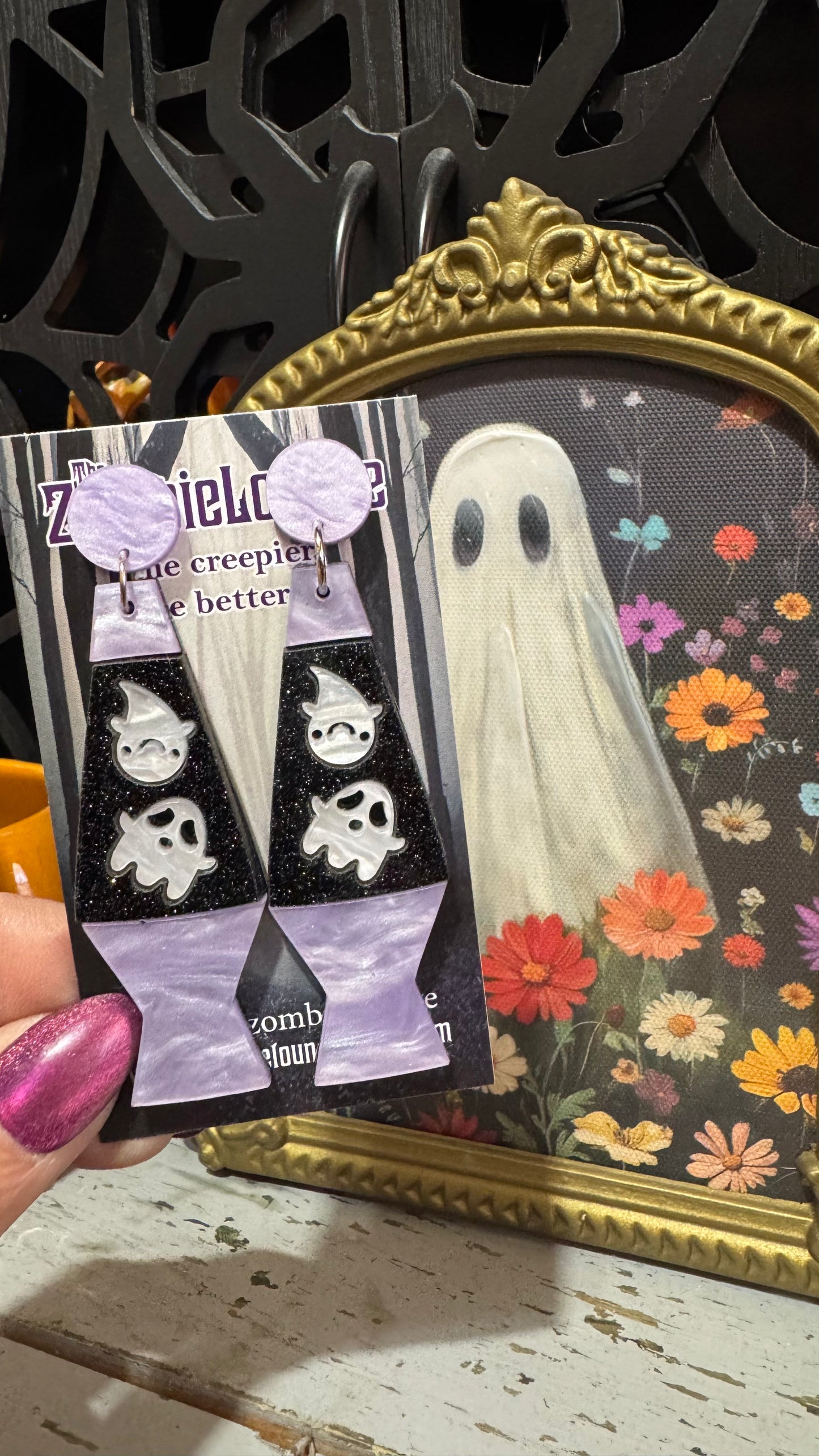Halloween Lava Lamp Earrings