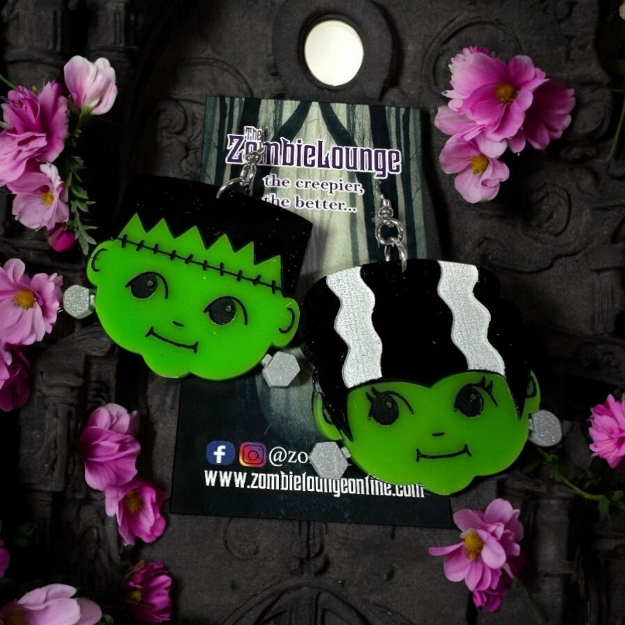 Kewpie Frankie and his Bride Earrings