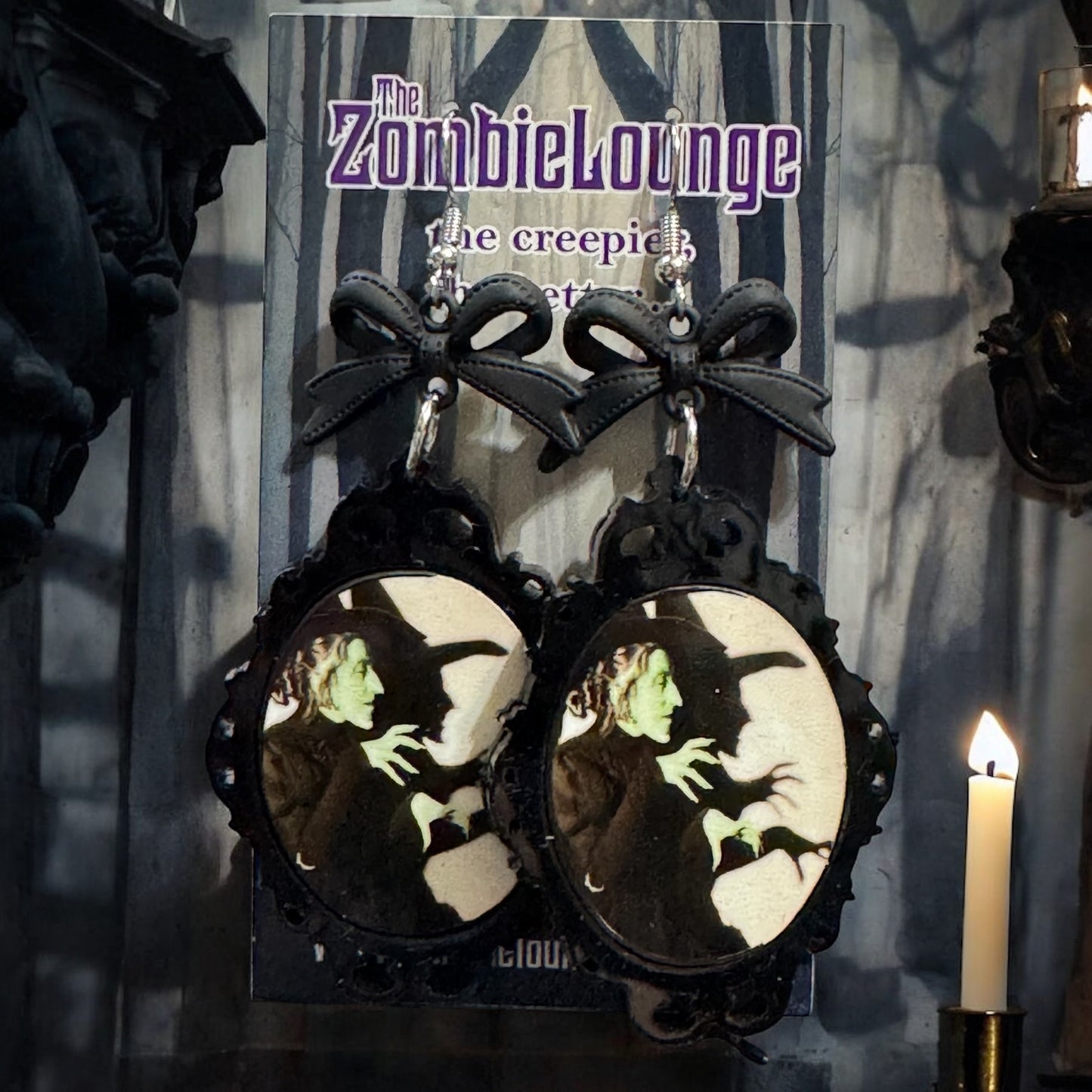 Antique Frame Witch Earrings