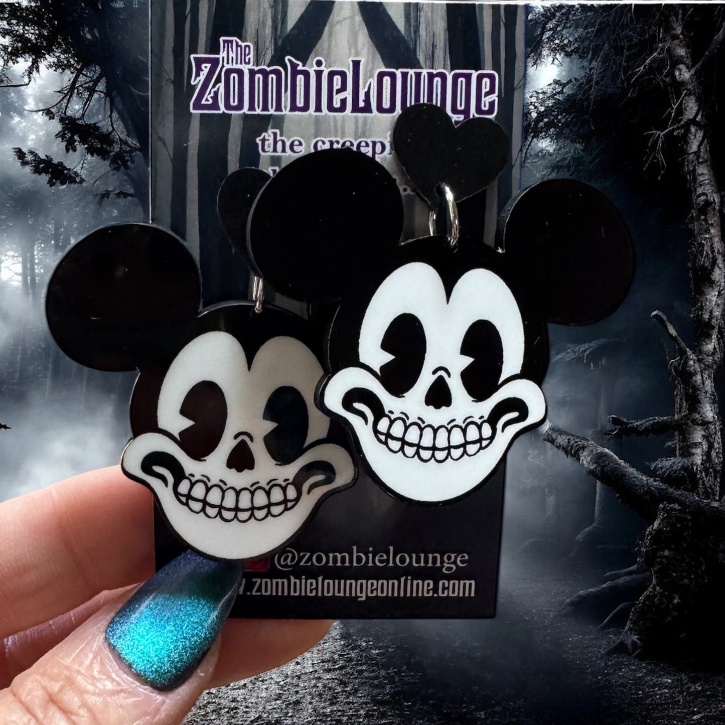 Skully Mouse Earrings