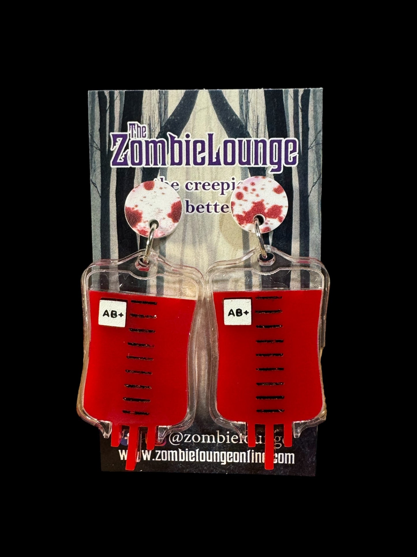 Blood Bag Earrings