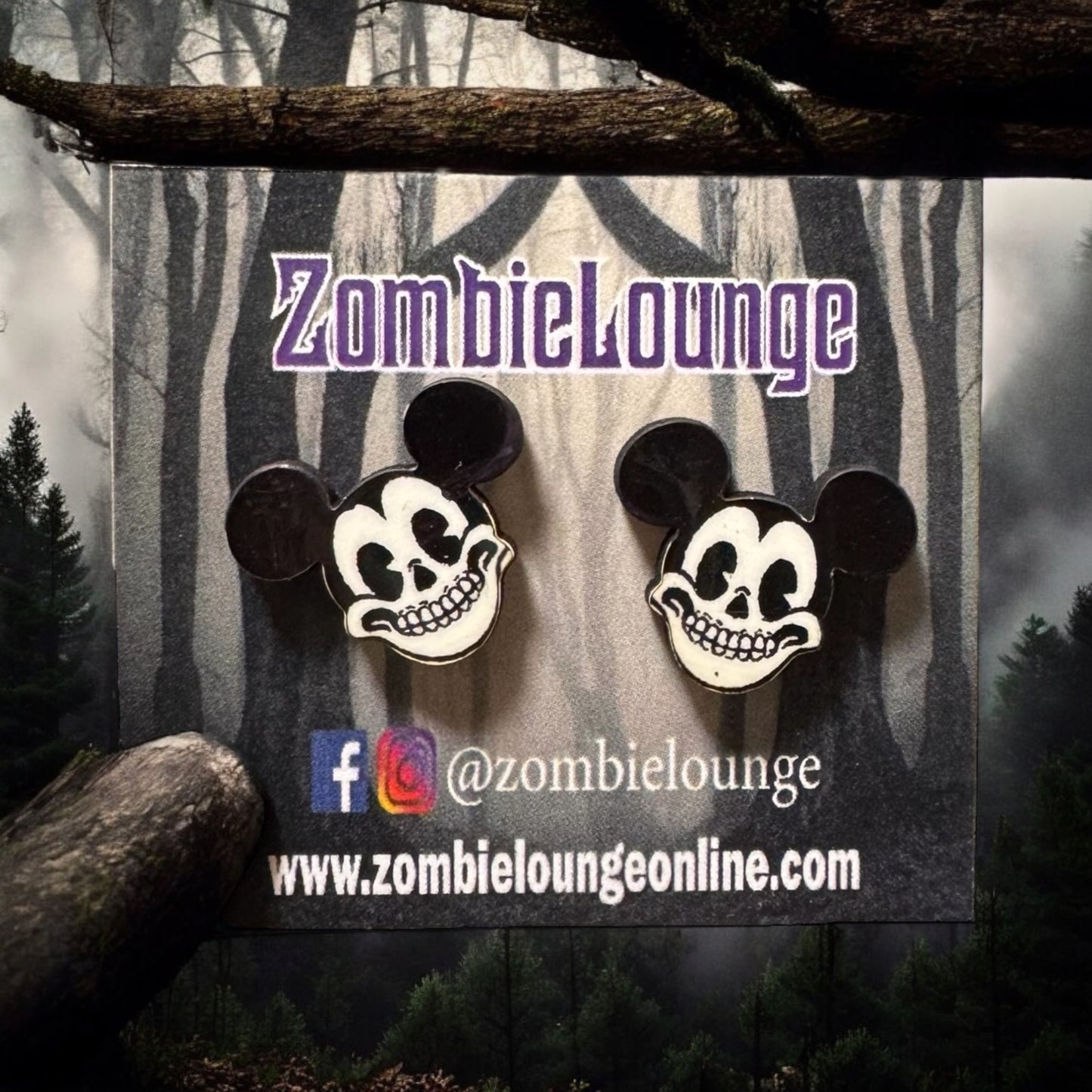 Skully Mouse Earrings