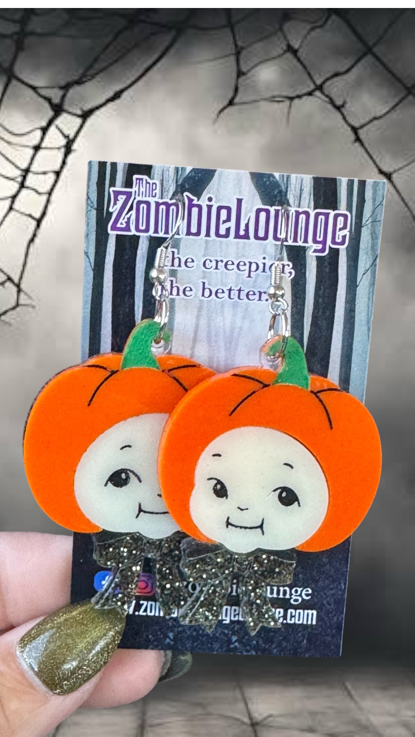 Spooky Kewpie Kids Earrings