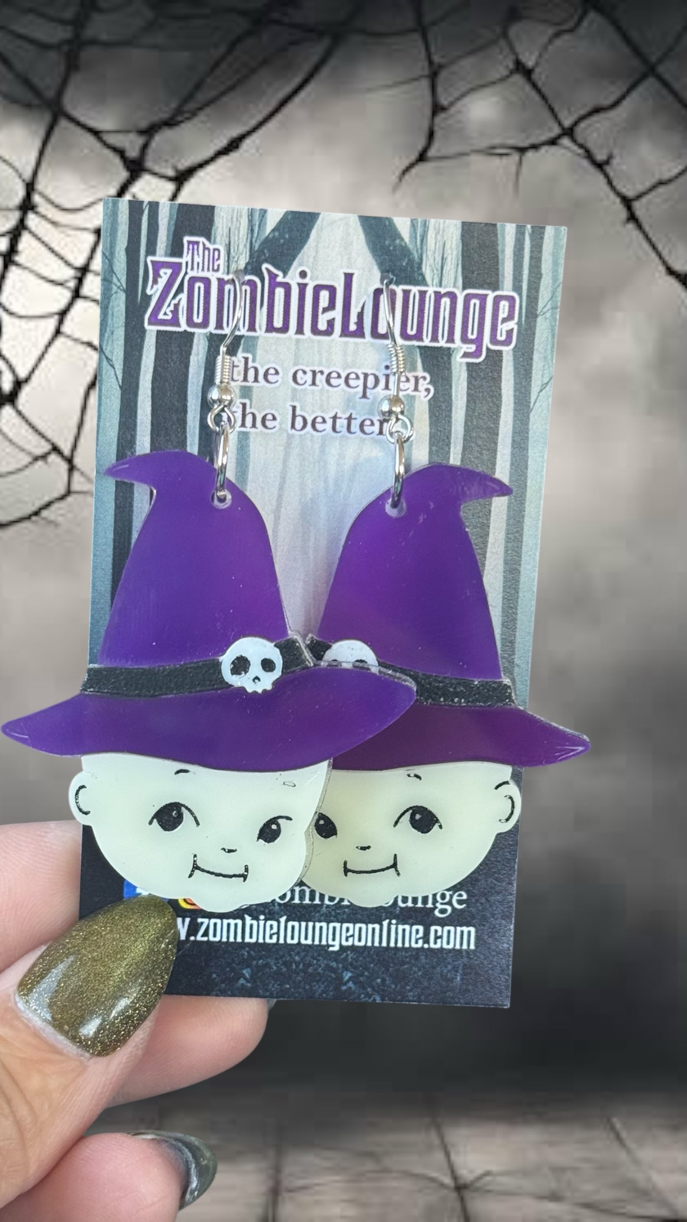 Spooky Kewpie Kids Earrings