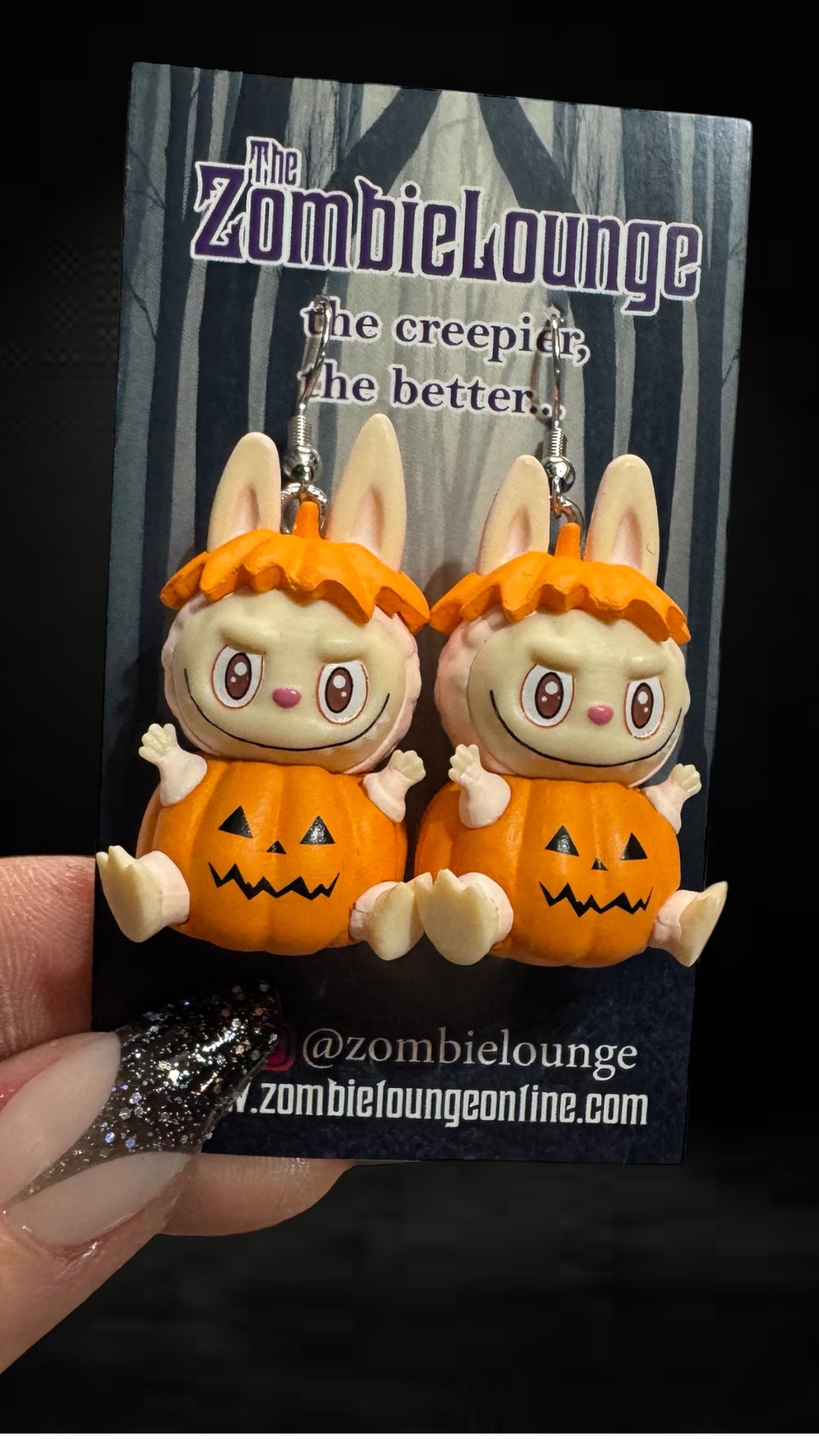 Halloween Monster Earrings or Keychain/bag charms