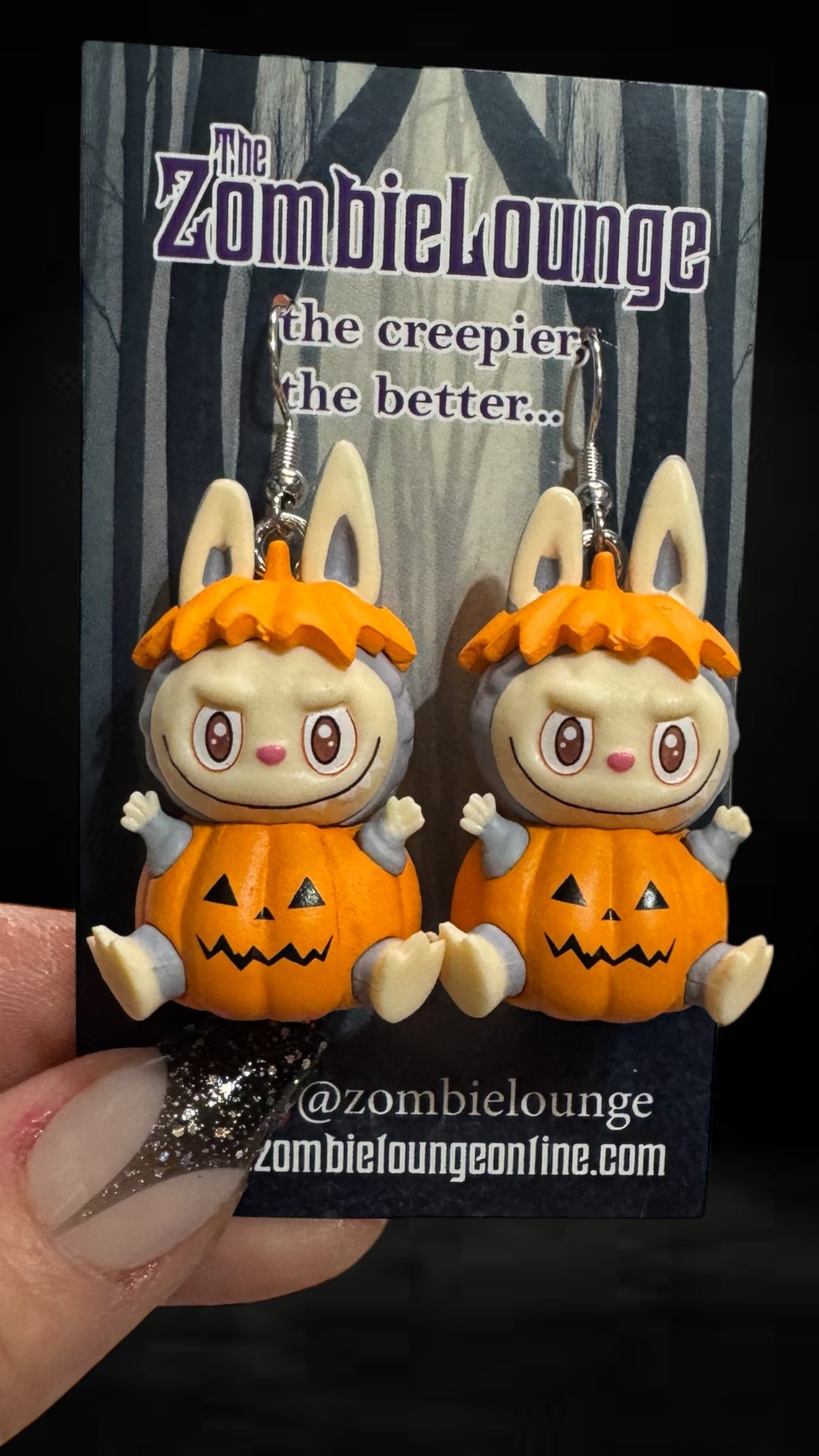 Halloween Monster Earrings or Keychain/bag charms