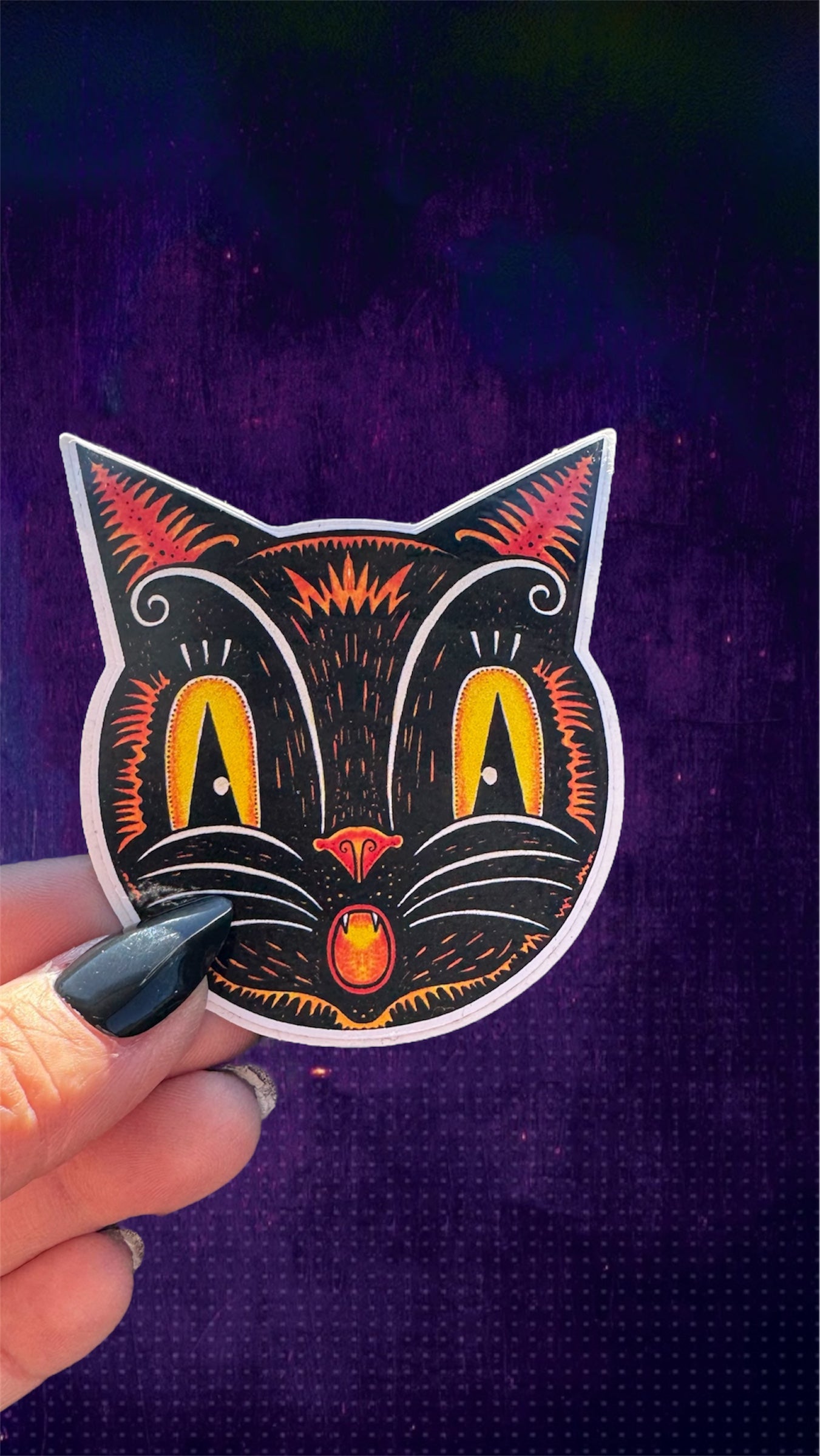 Black Cat Sticker