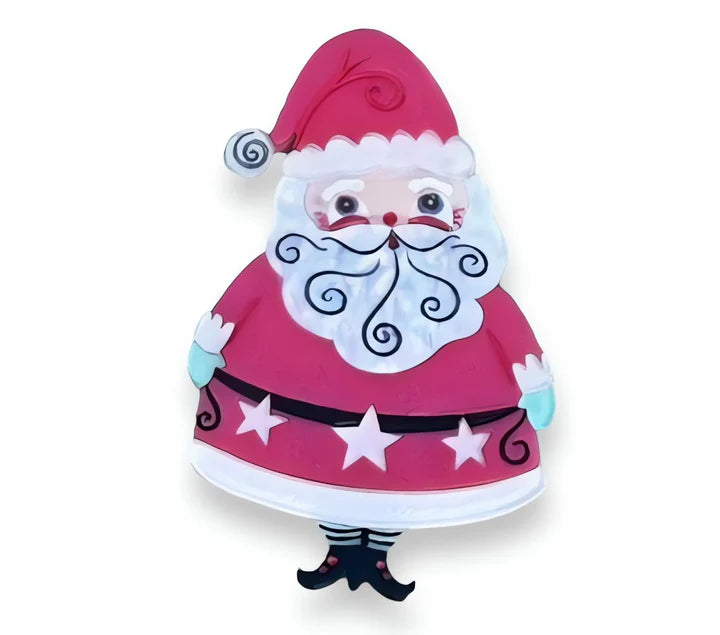 Jolly Old Santa Brooch