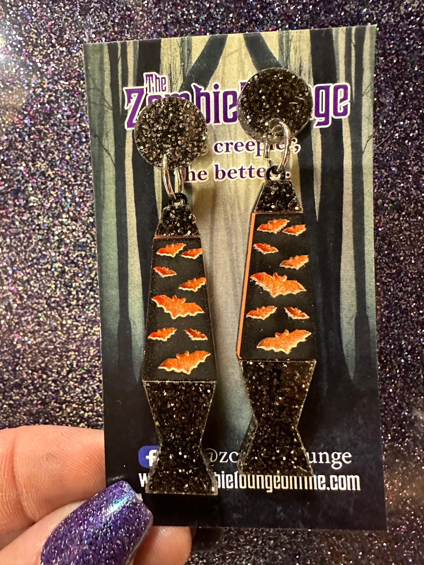Halloween Lava Lamp Earrings
