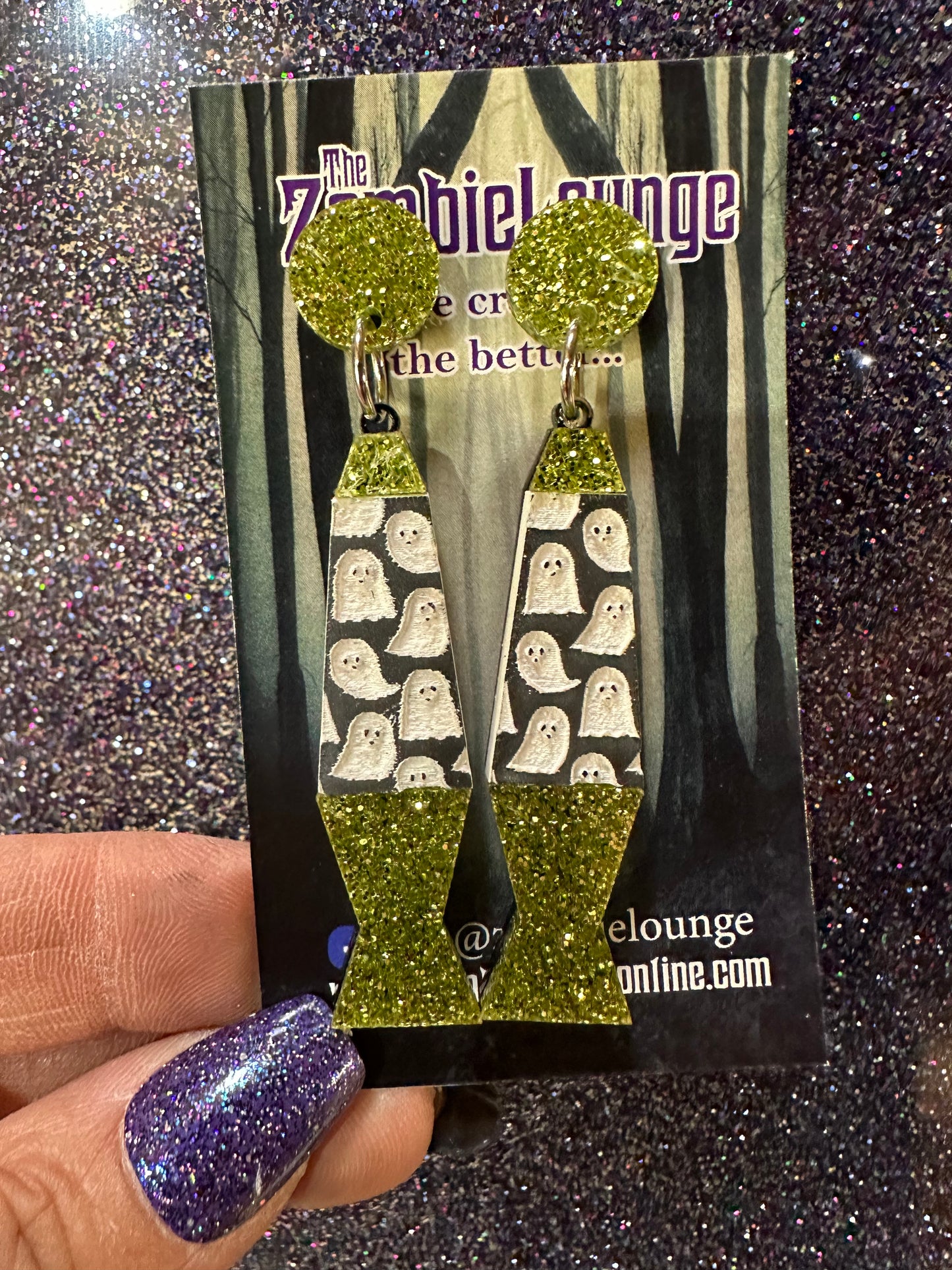 Halloween Lava Lamp Earrings