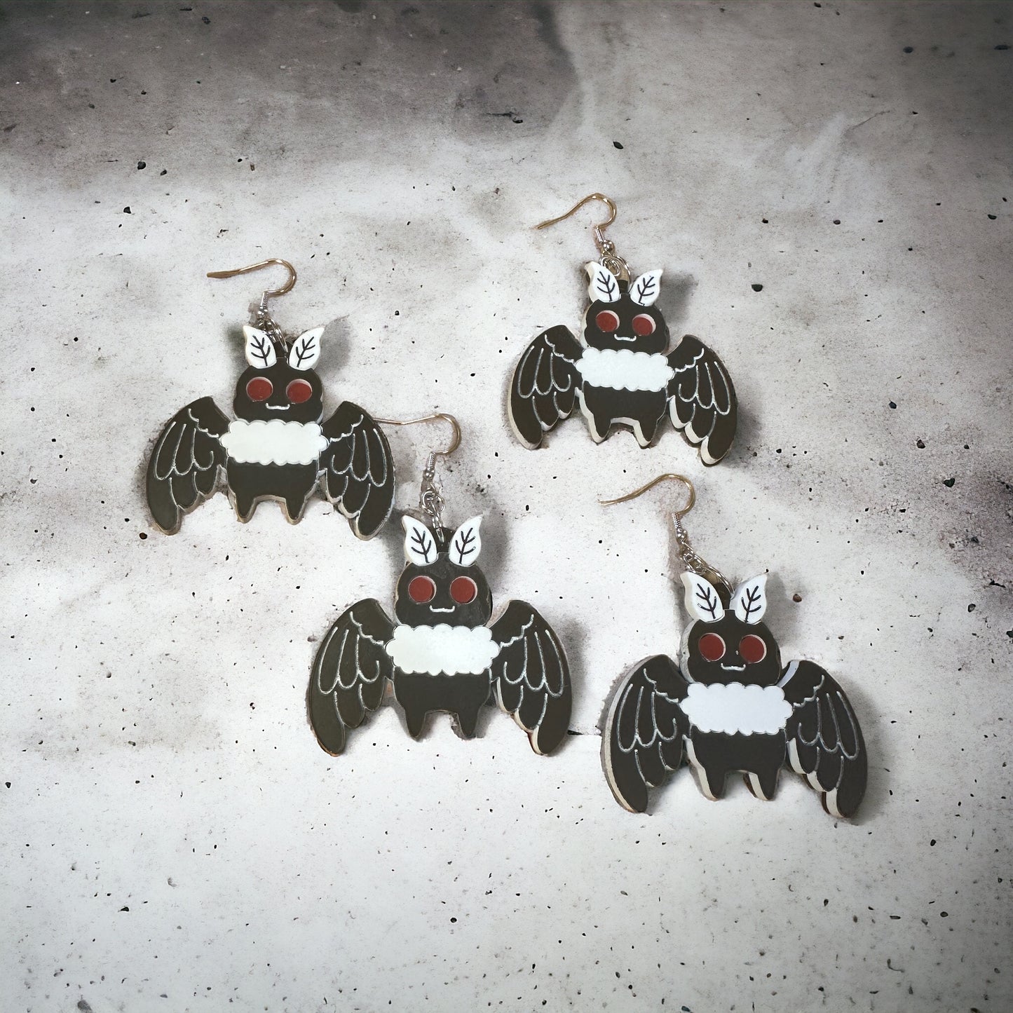 Moth Man Earrings