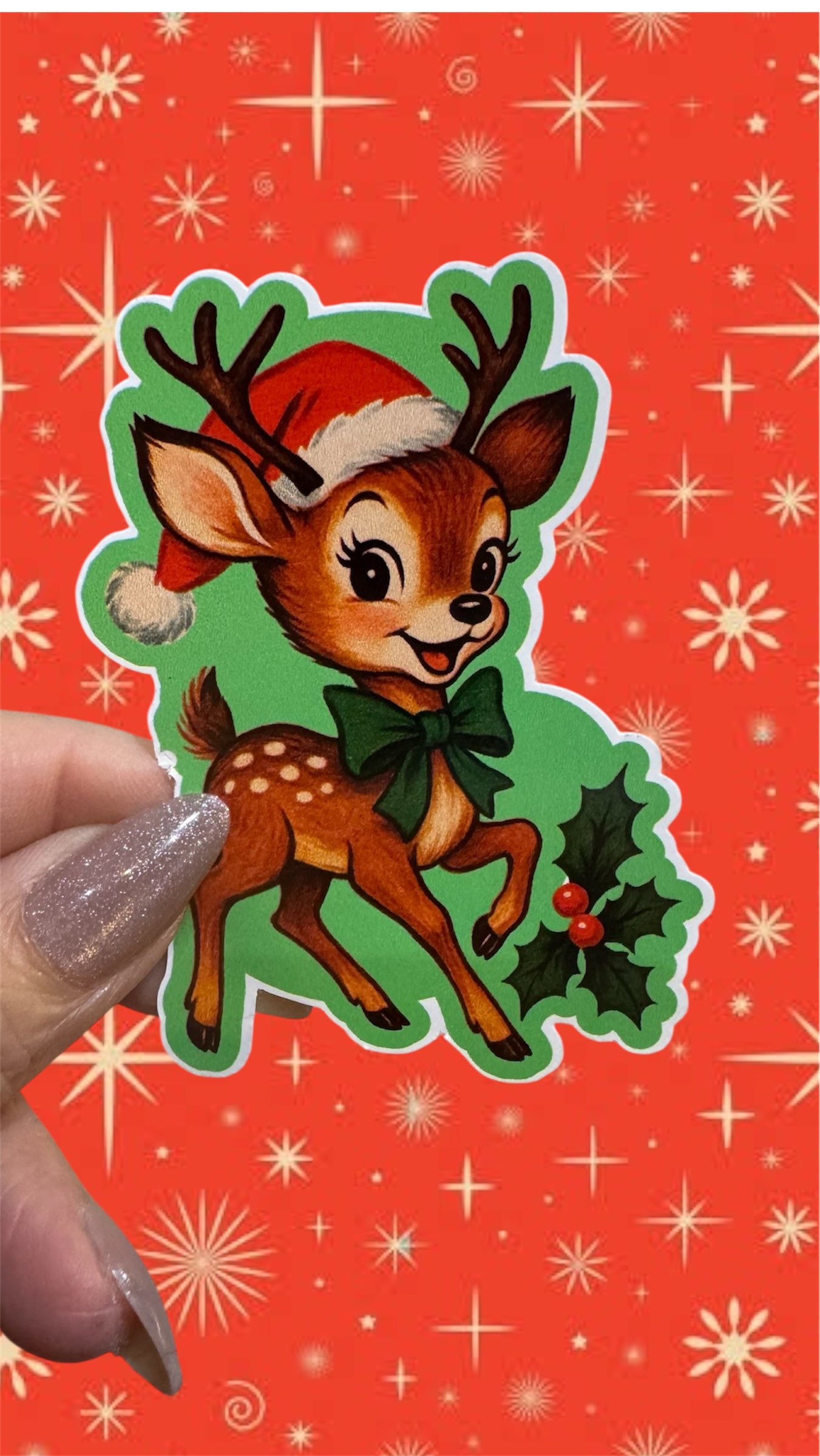 Retro Deer Sticker