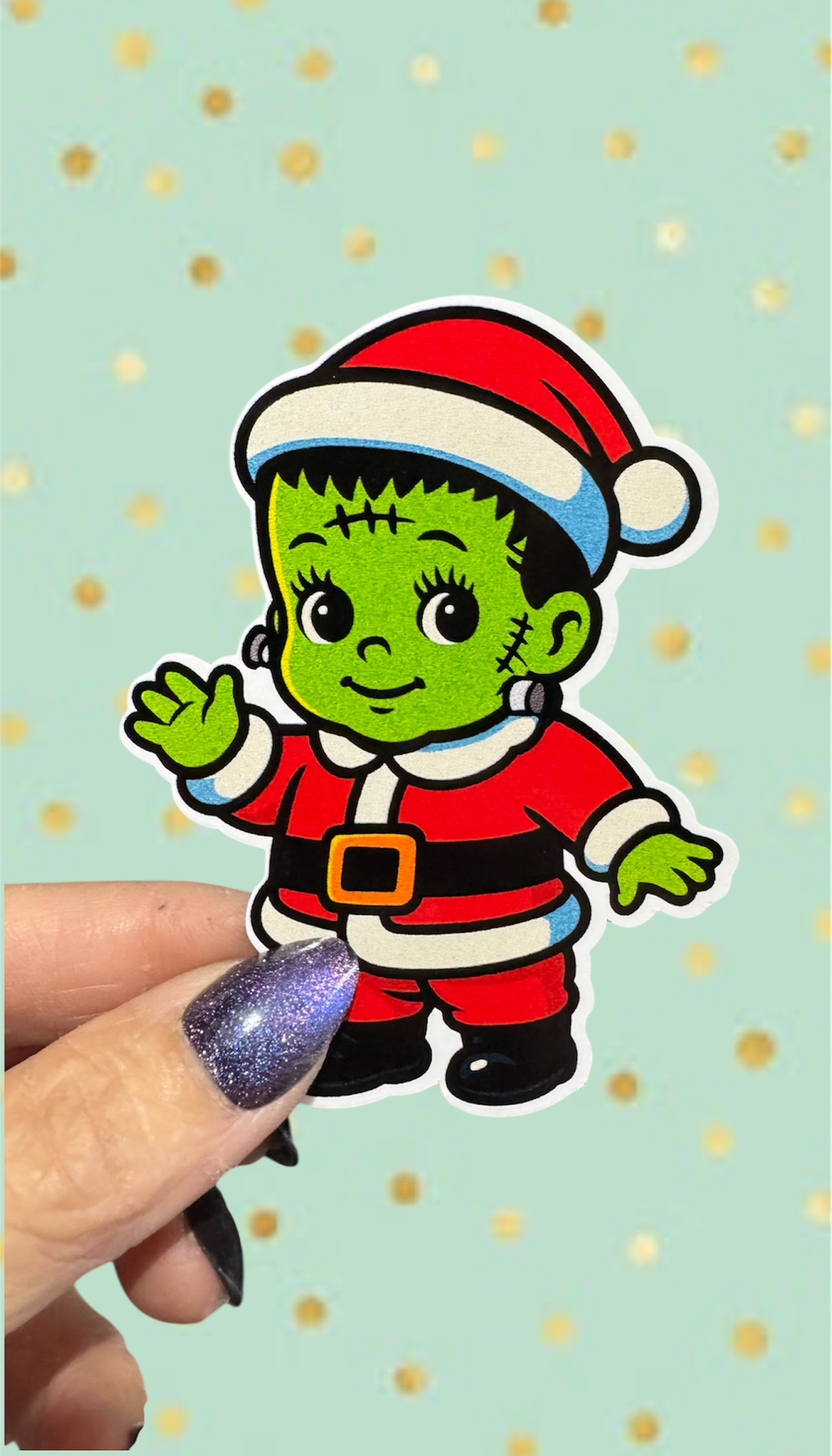 Santa Frankie Sticker