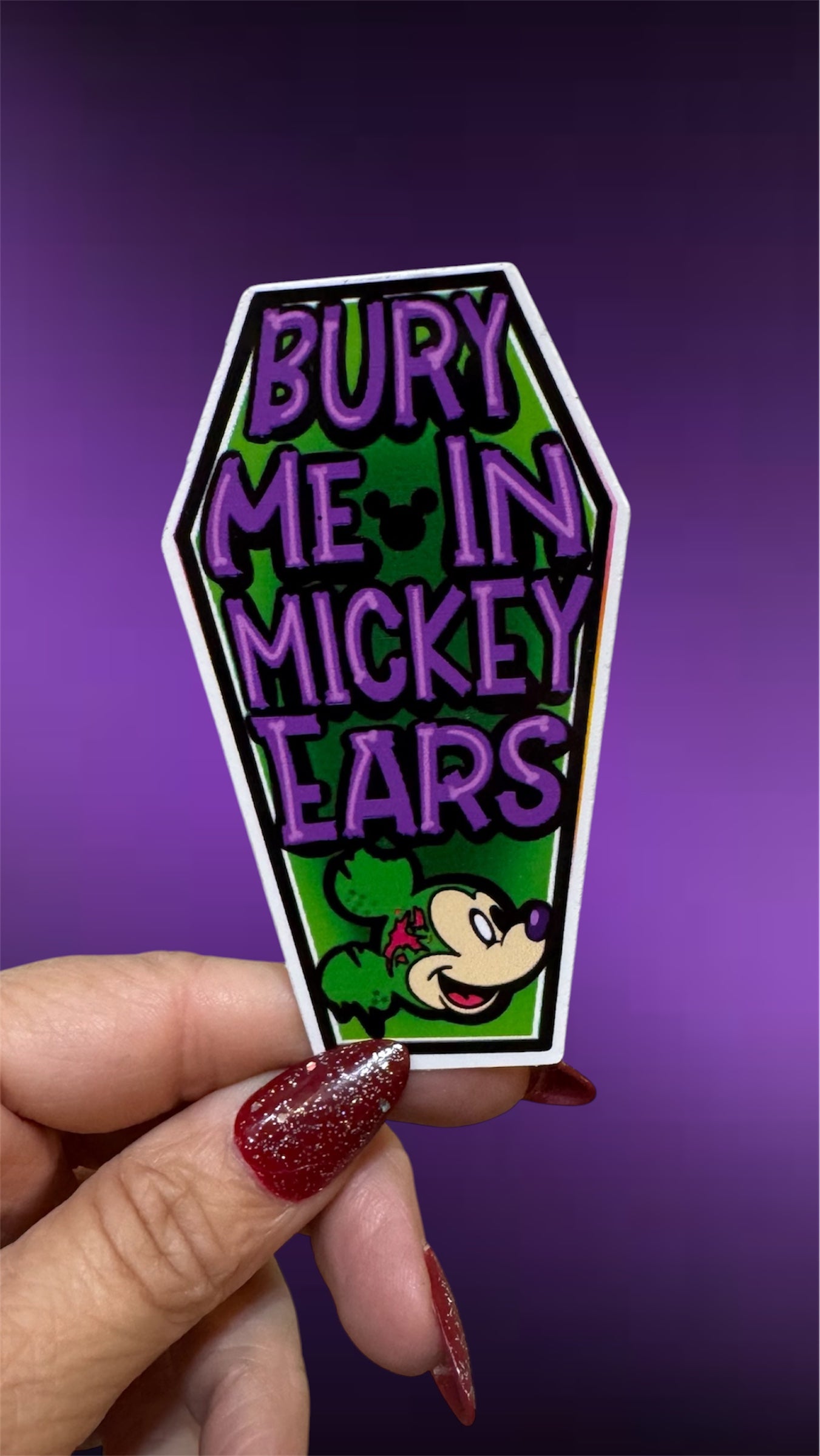 Bury Me in Ears Sticker