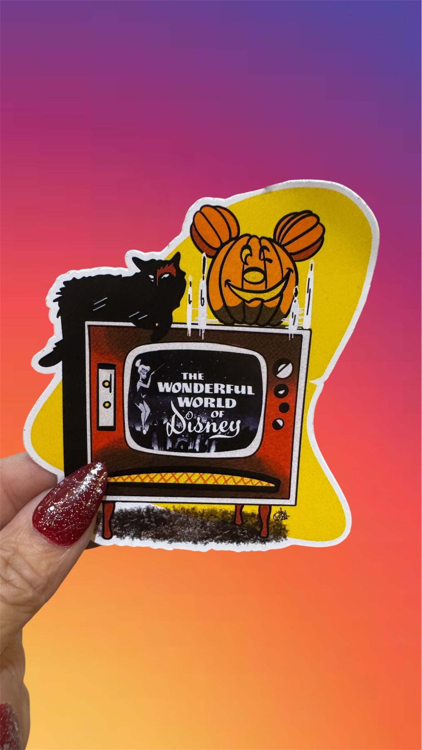 Vintage TV Sticker