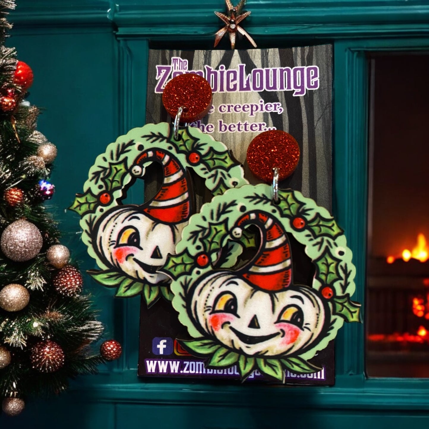 Johanna Parker Spookmas Wreath Earrings