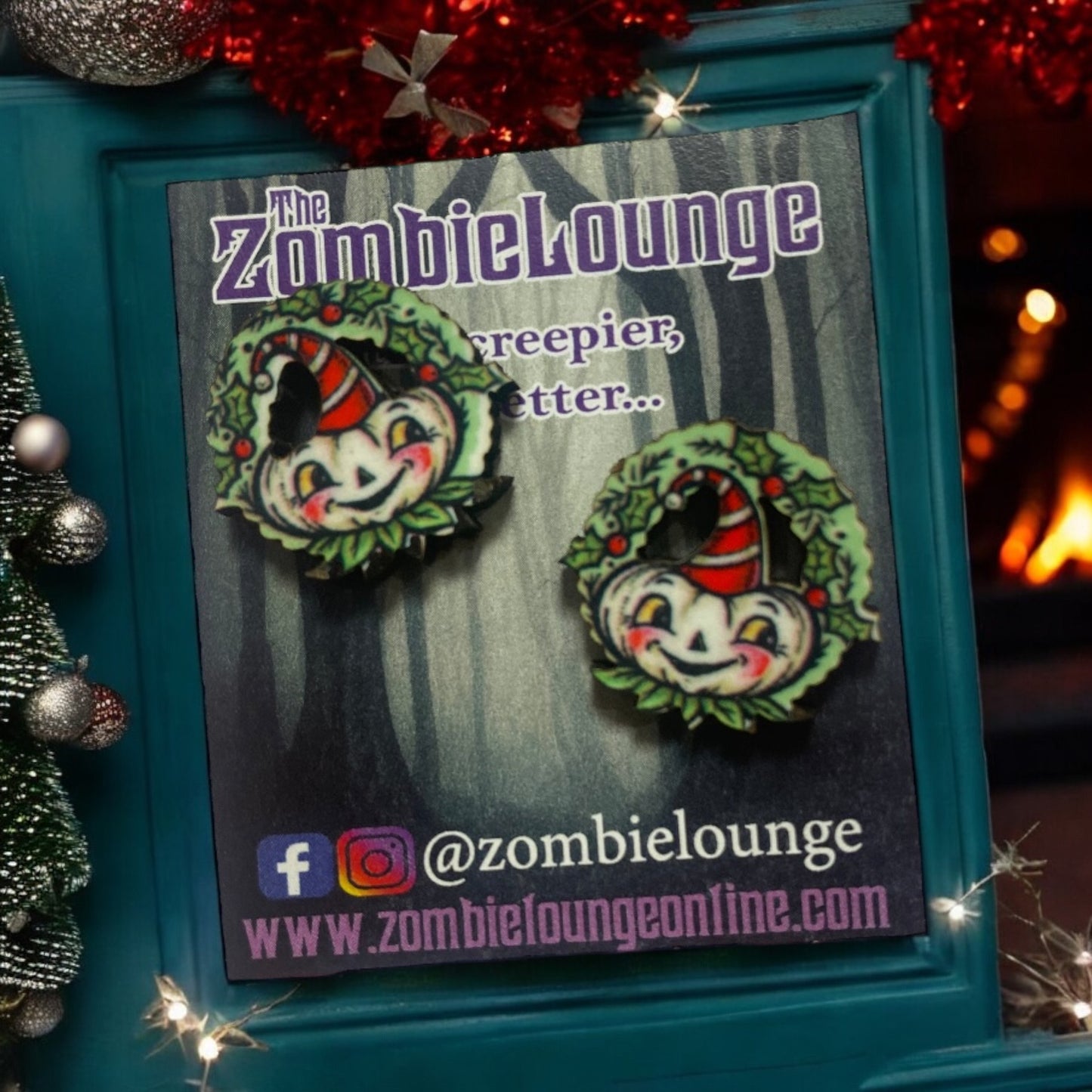 Johanna Parker Spookmas Wreath Earrings