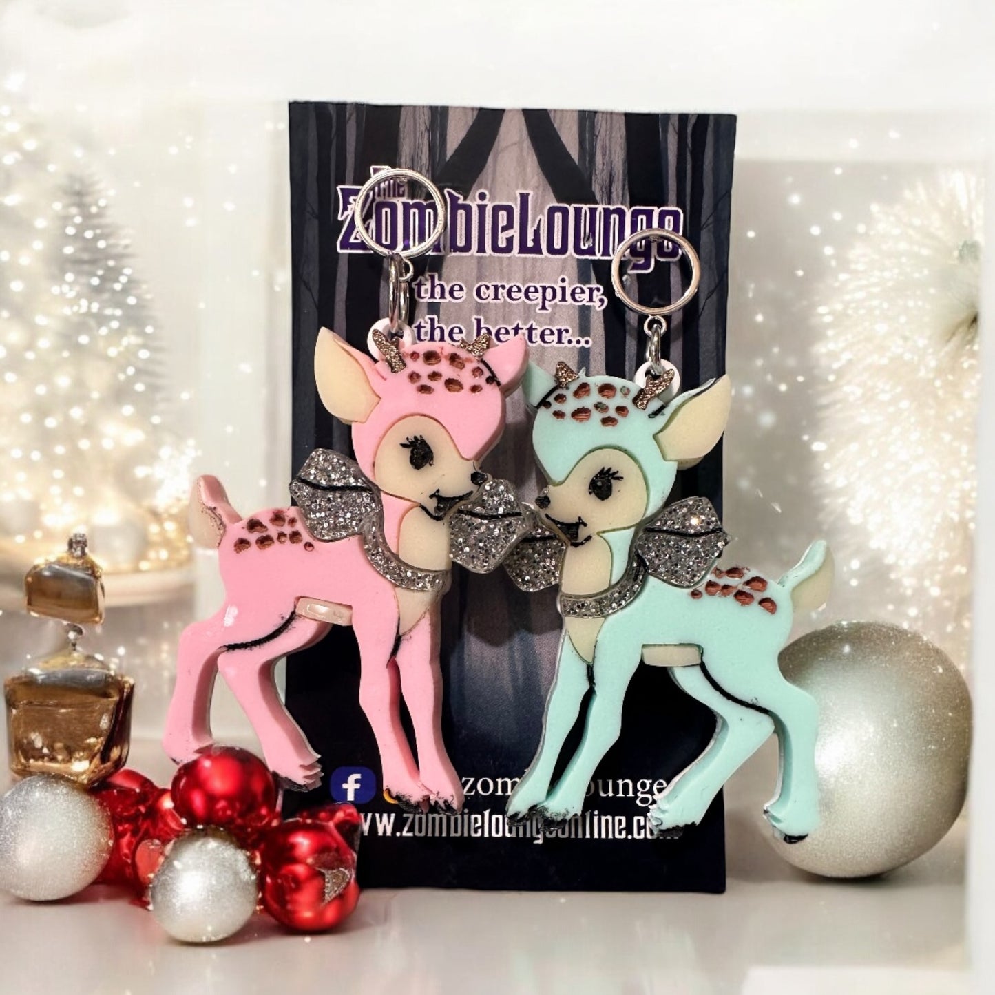 Pastel Deer Earrings