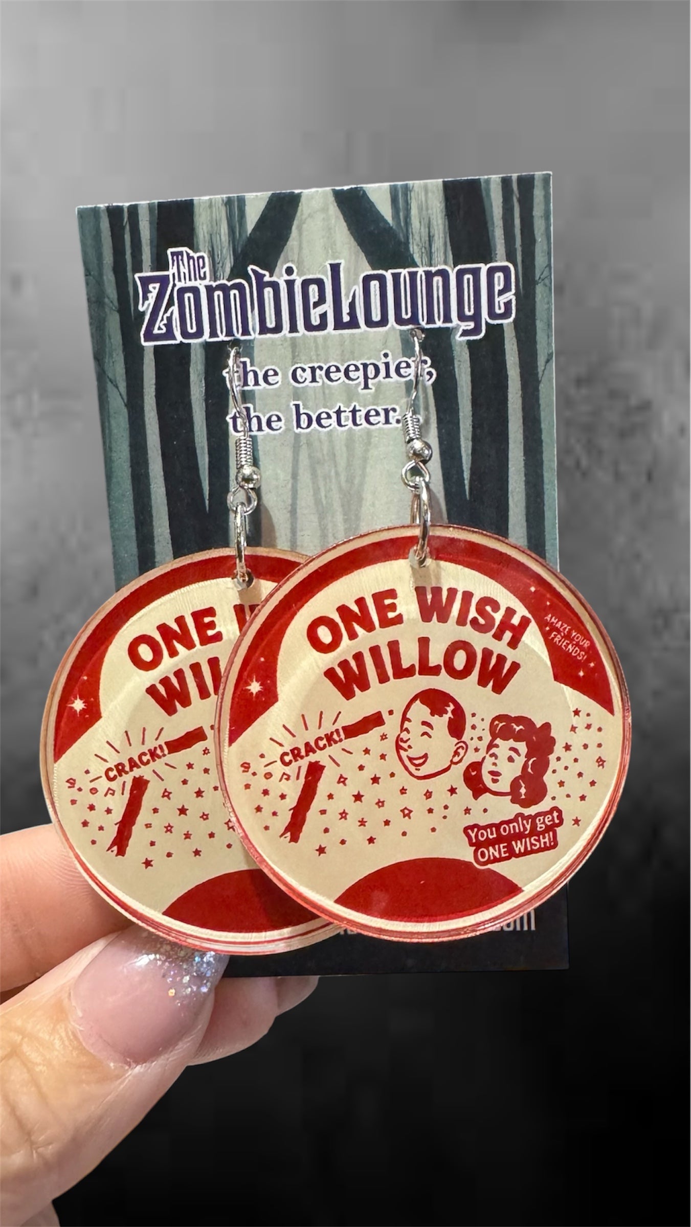 One Wish Earrings and Keychain