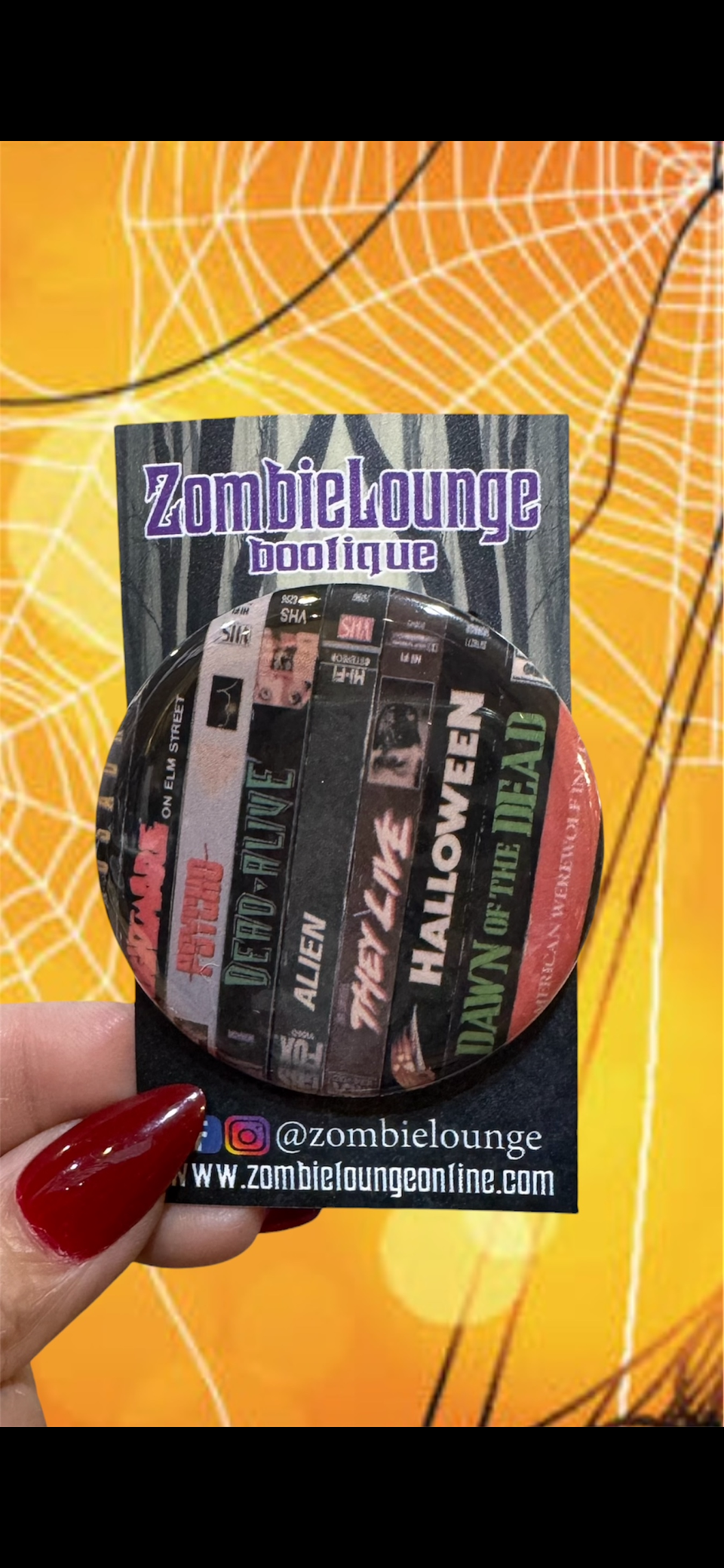 Horror Movies Button