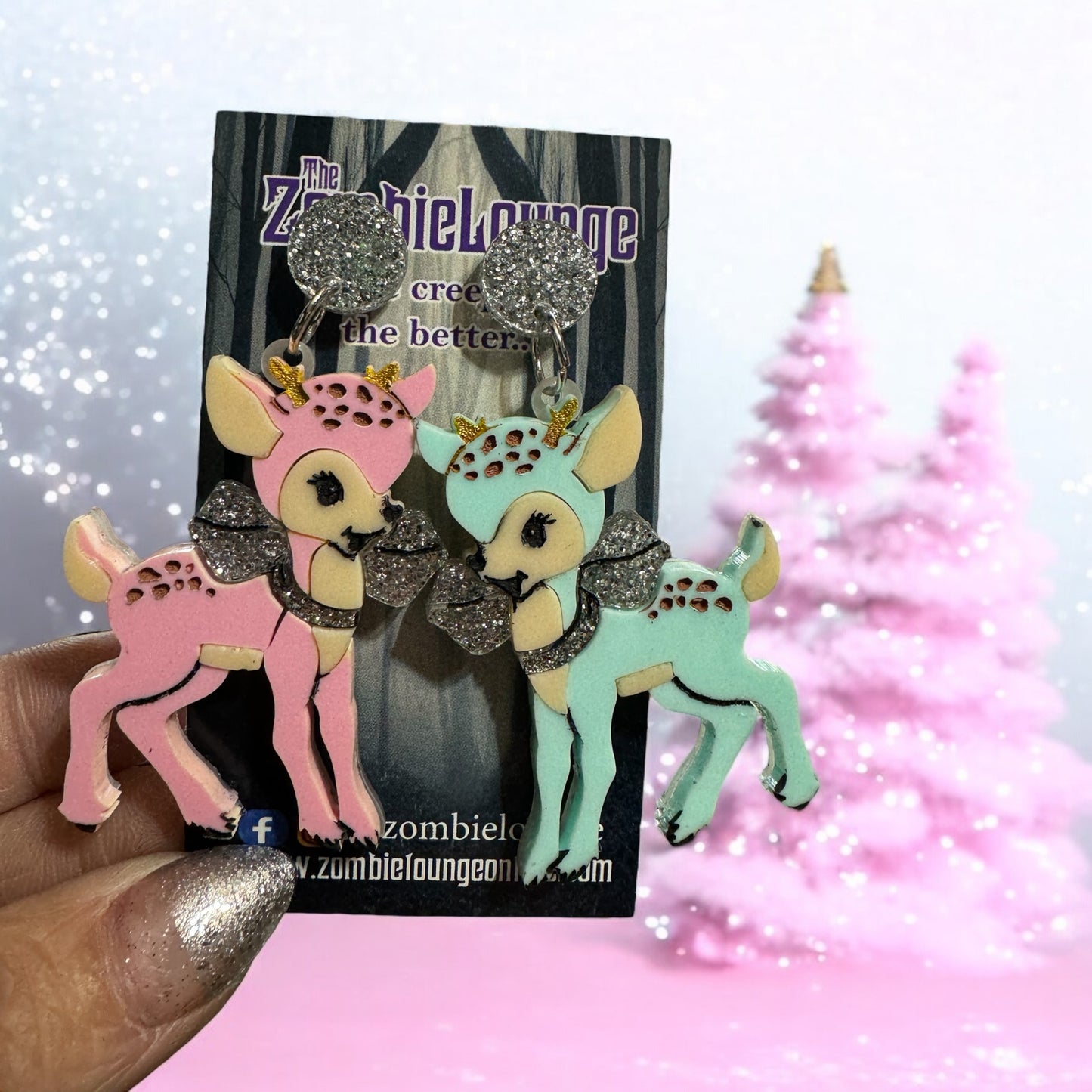 Pastel Deer Earrings