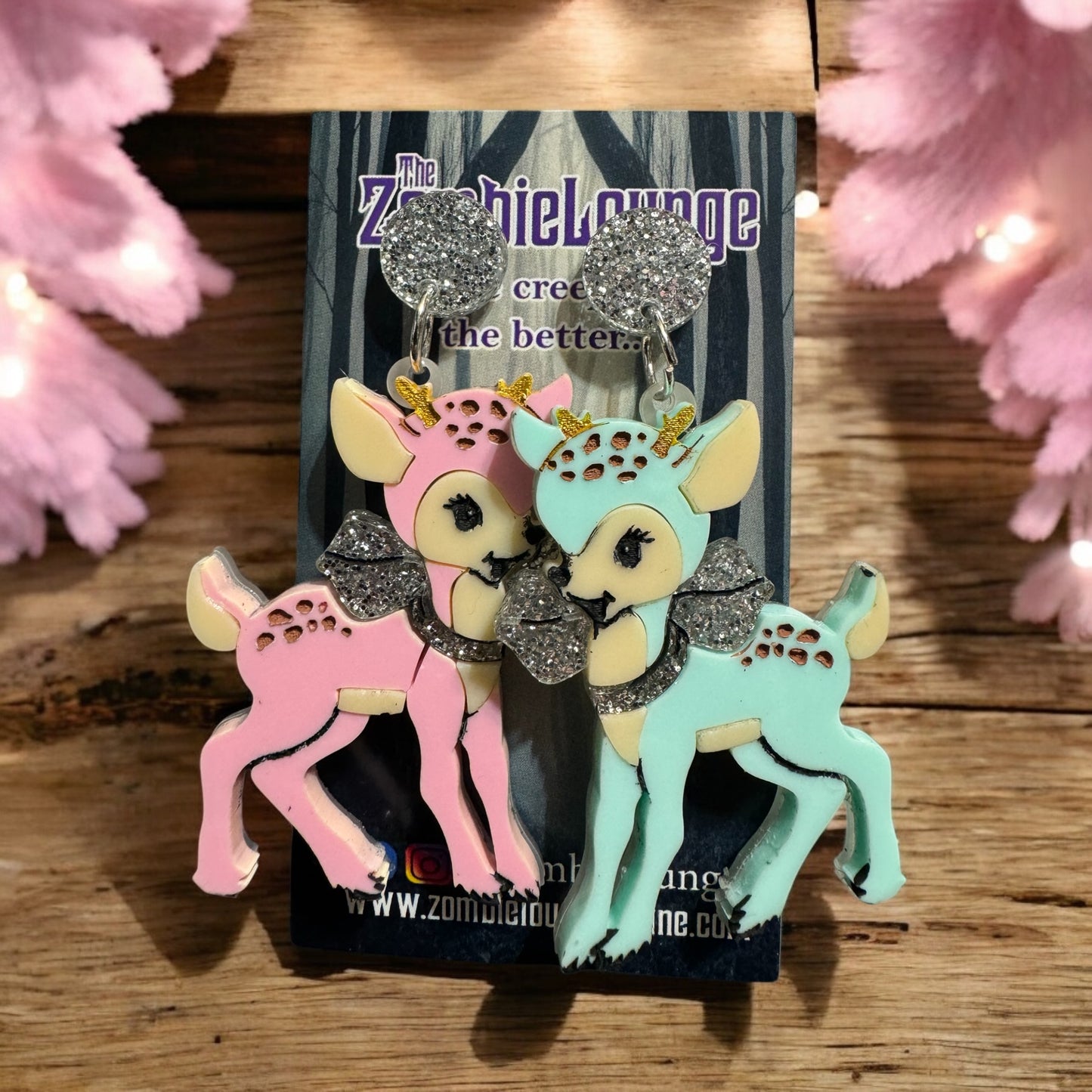 Pastel Deer Earrings