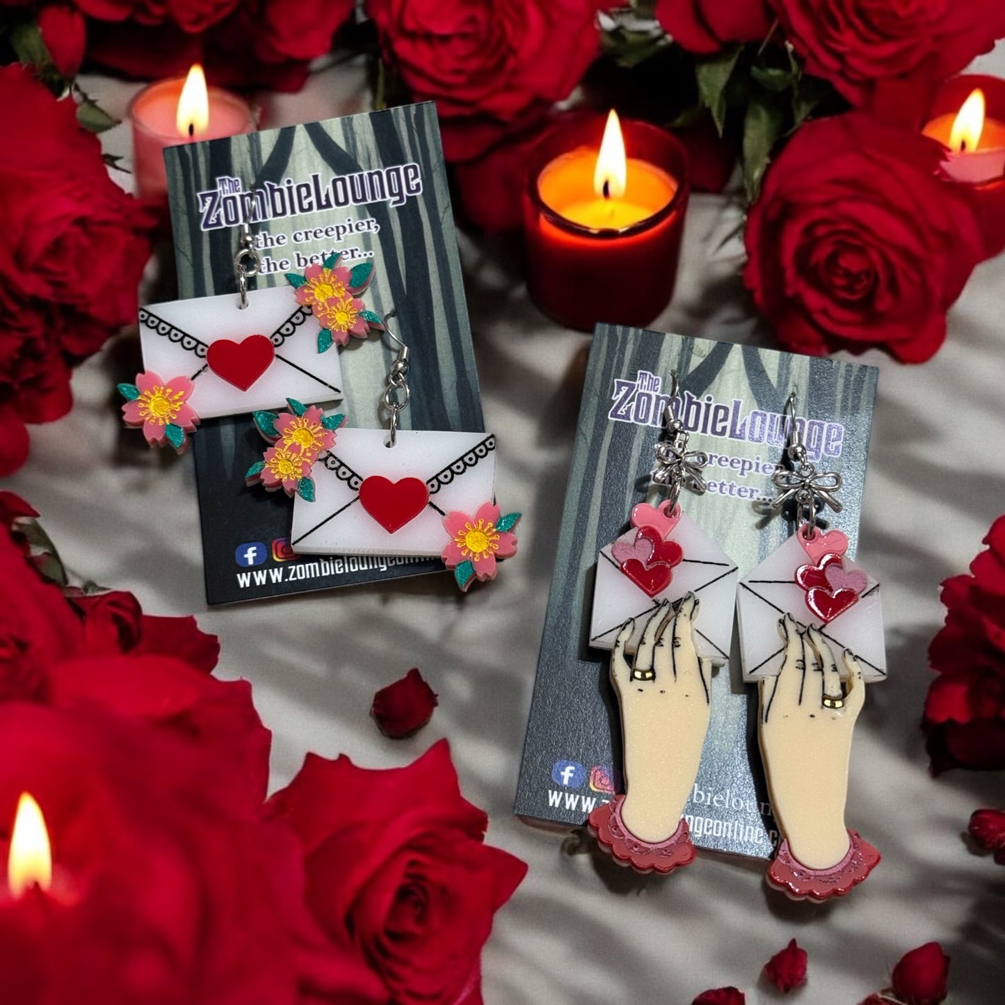 Tattoo Valentines Earrings