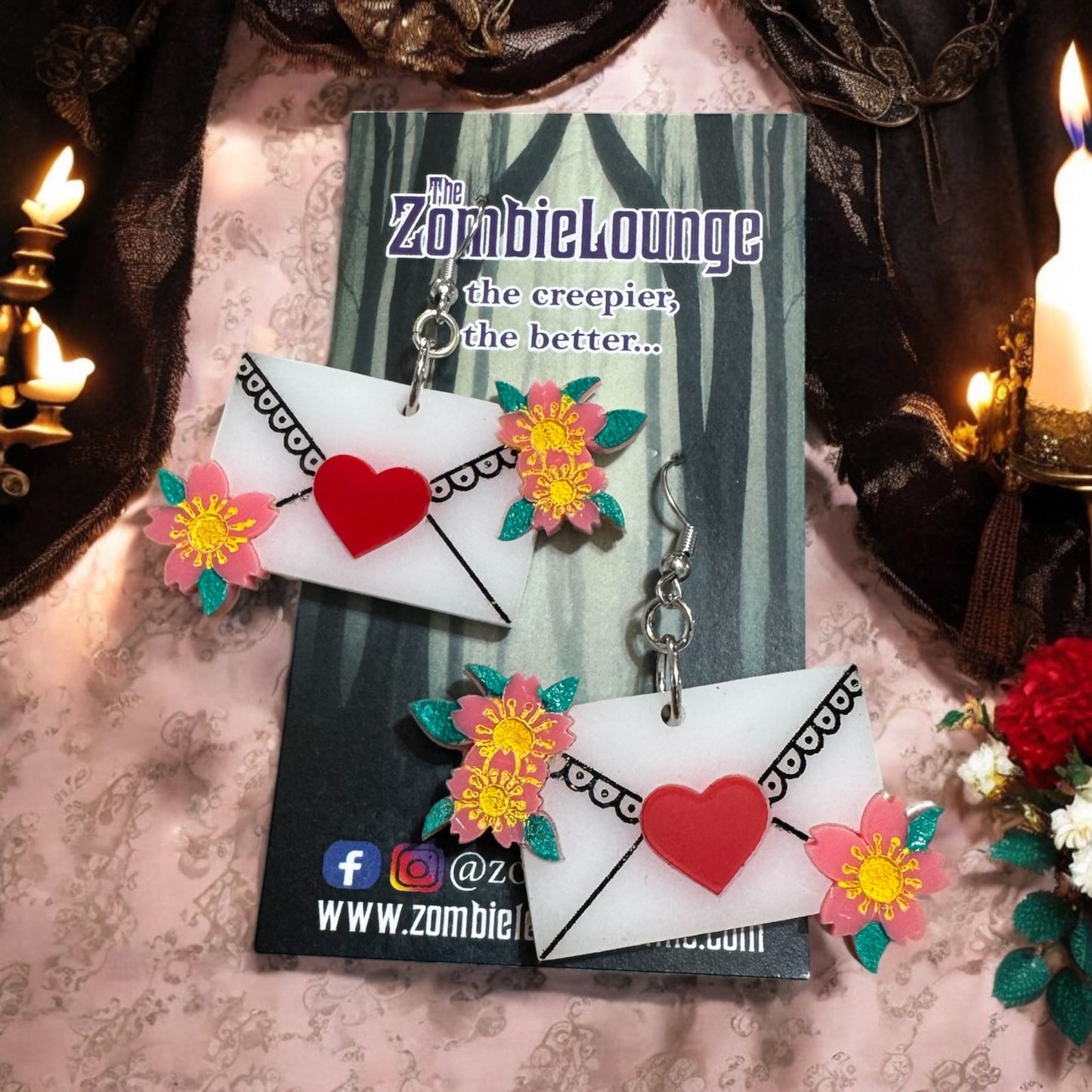 Tattoo Valentines Earrings