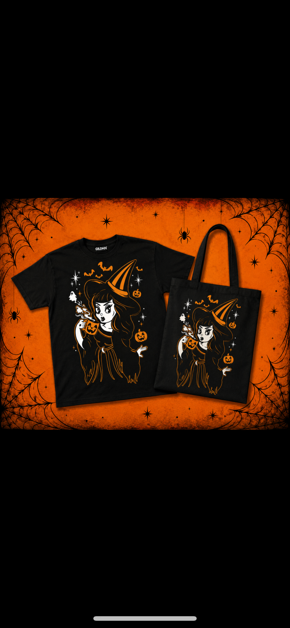 Halloween Orange Witch Shirt