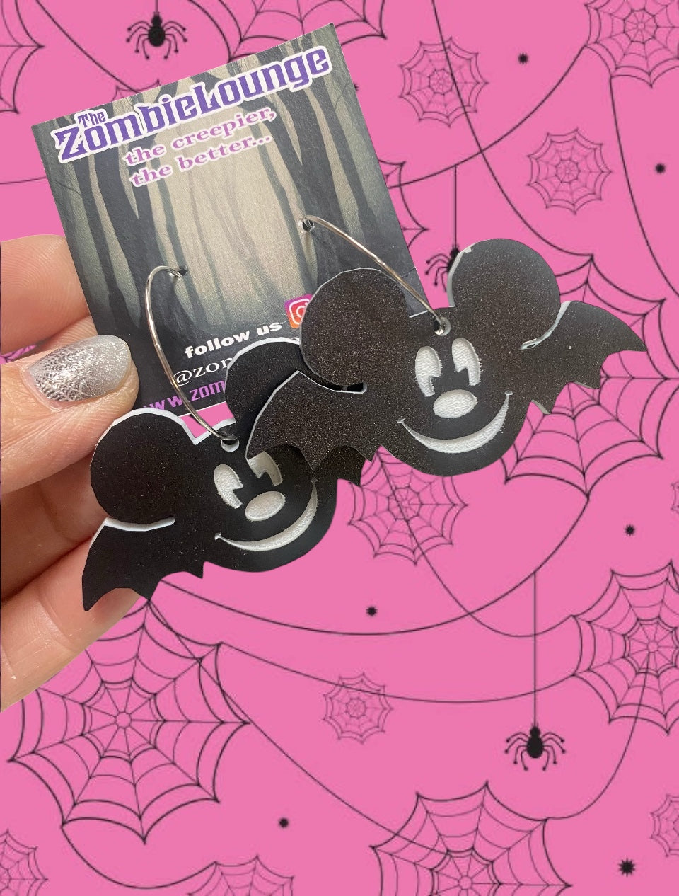 Bat Mouse Earrings