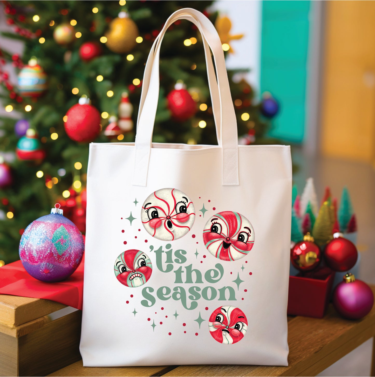 Johanna Parker Merry Mints Tote Bag