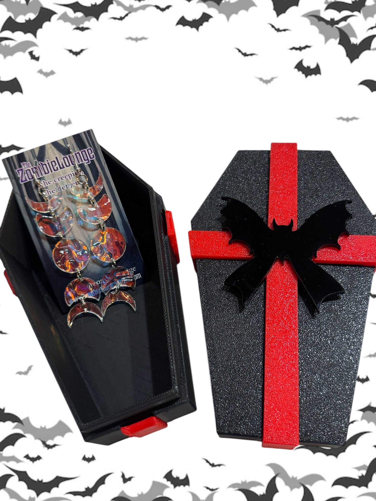 Bat Coffin Jewelry Box