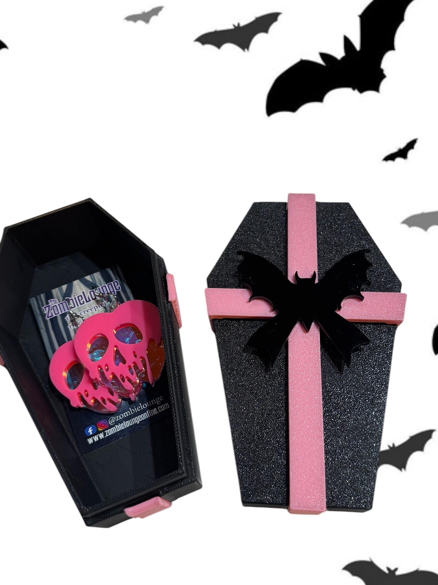 Bat Coffin Jewelry Box